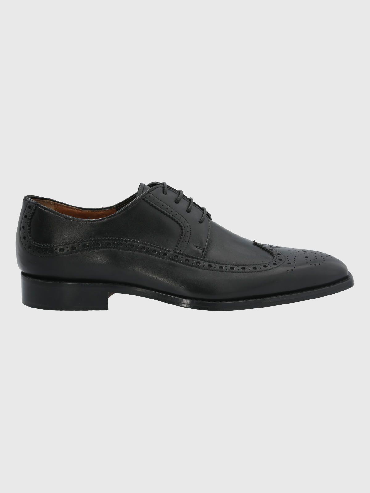 Zapato Cuero Negro Hombre Marino -1