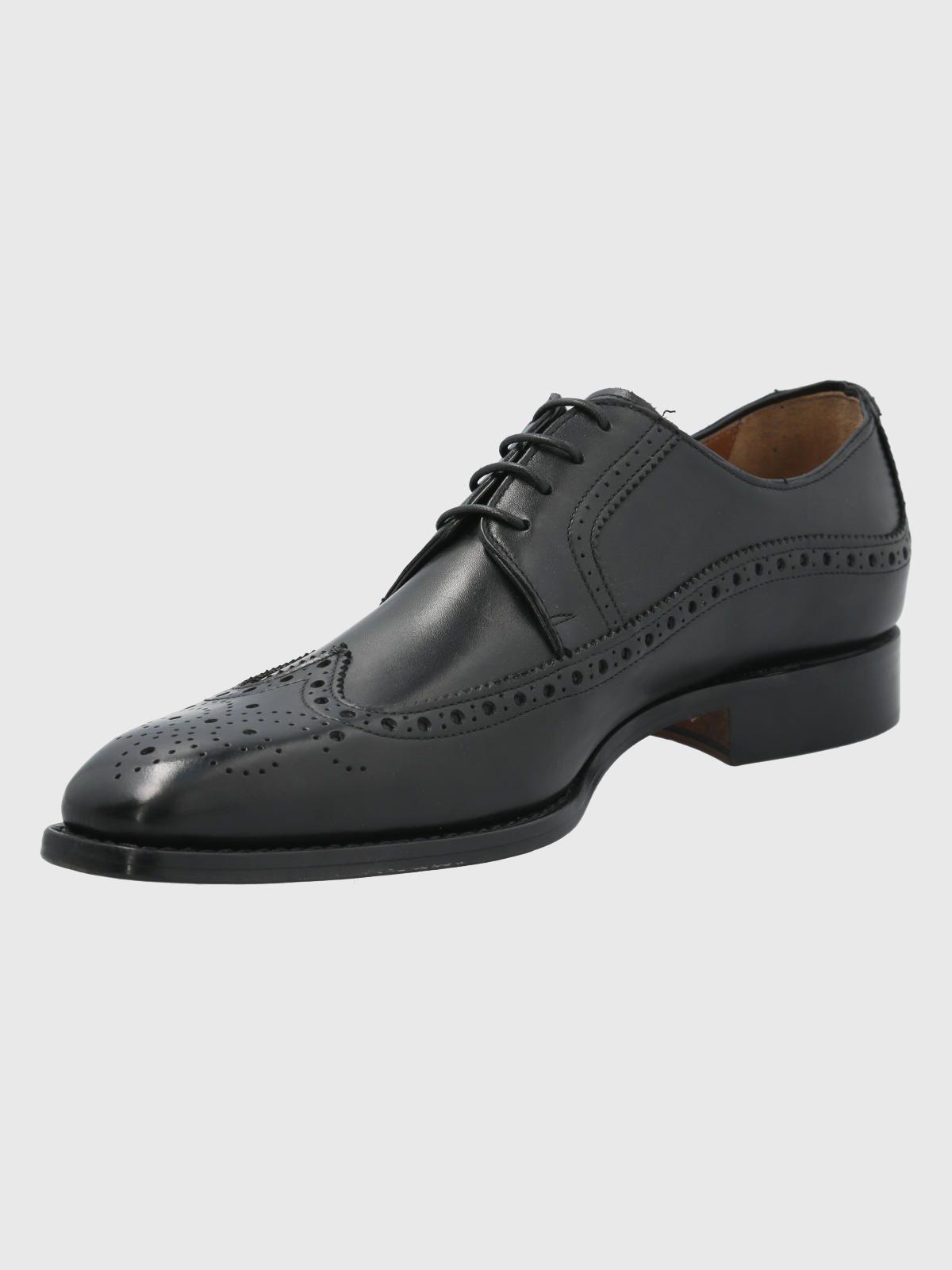 Zapato Cuero Negro Hombre Marino -4