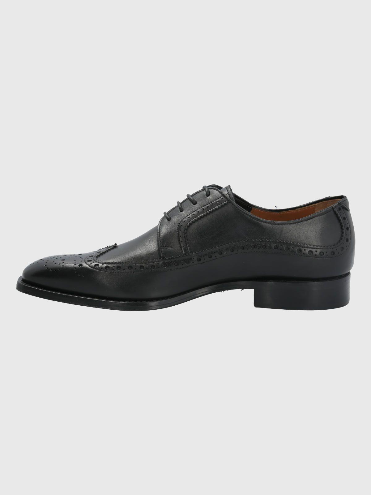 Zapato Cuero Negro Hombre Marino -5