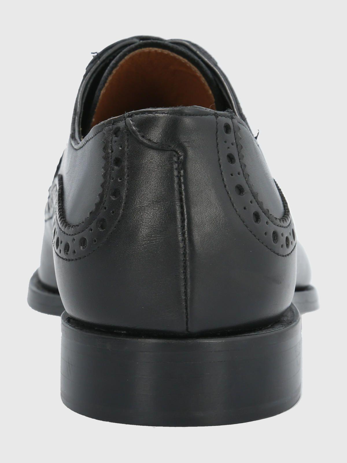 Zapato Cuero Negro Hombre Marino -6