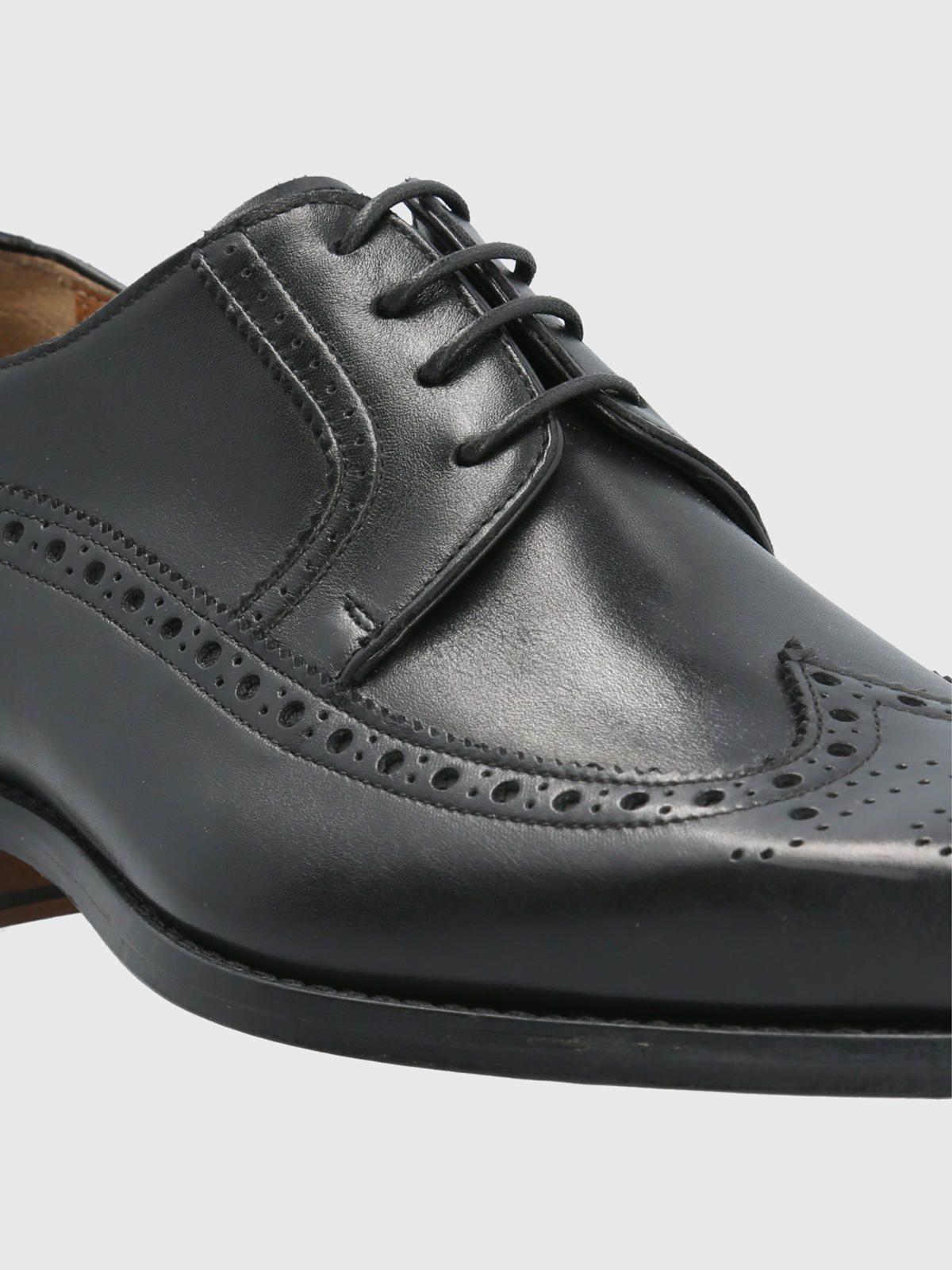 Zapato Cuero Negro Hombre Marino -7