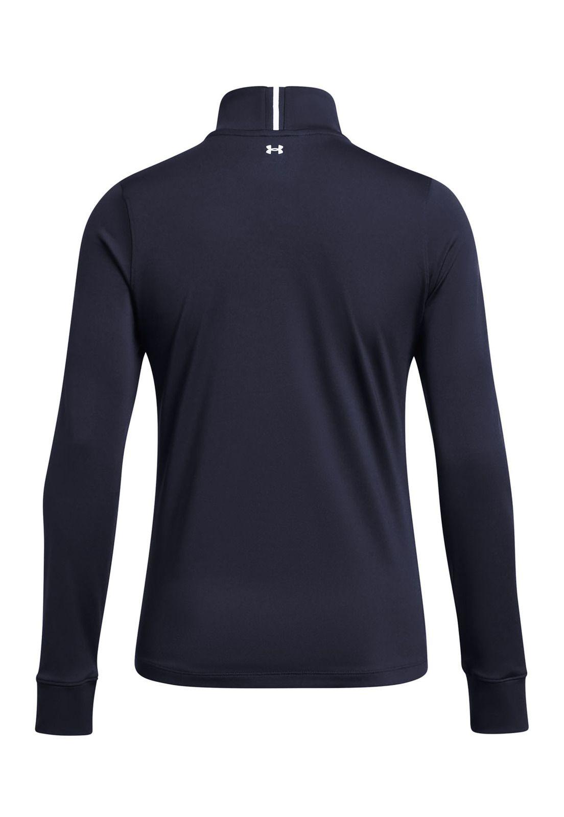 Polerón UA Playoff ¼ zip para mujer Marino-1