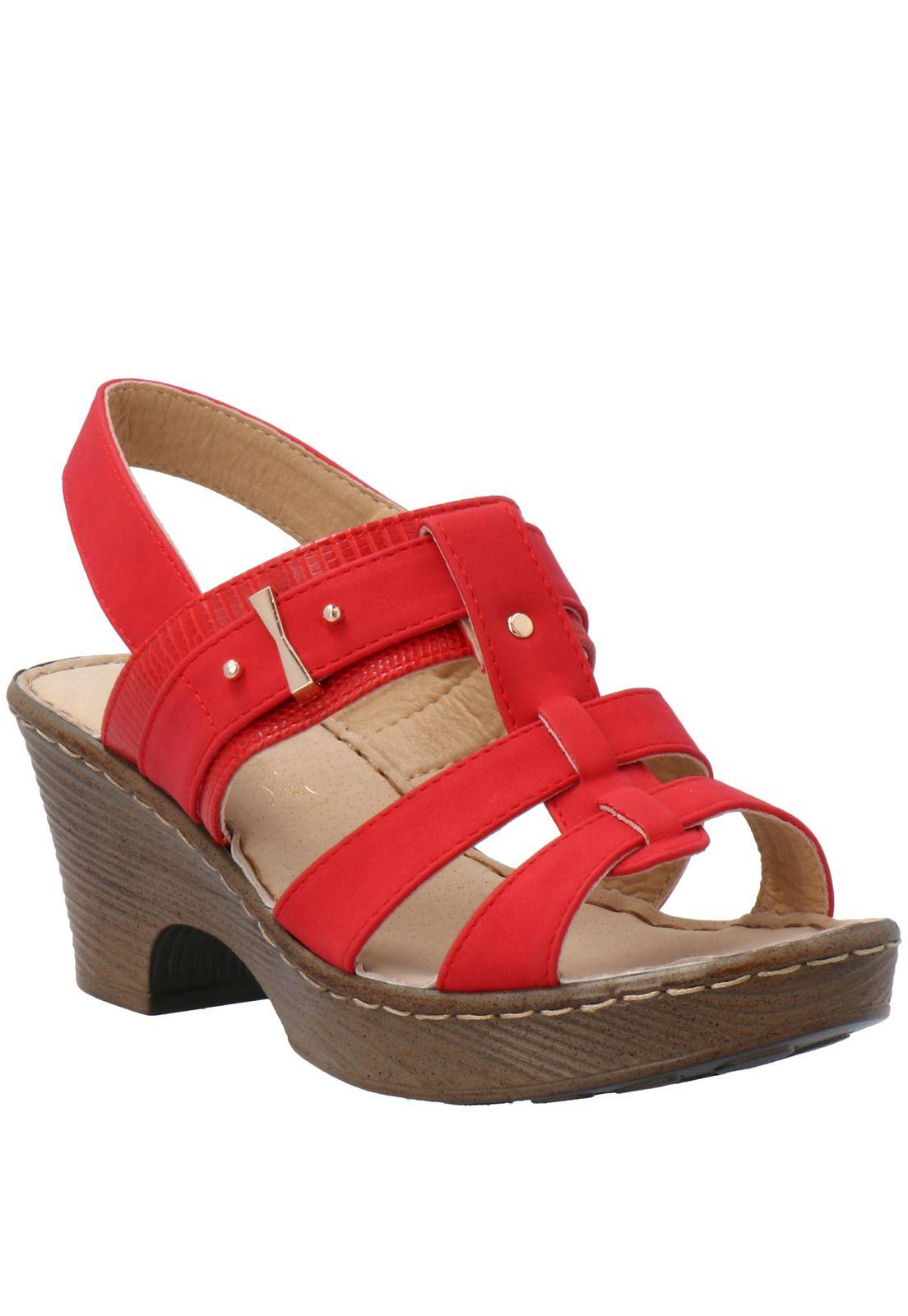 Sandalia Mujer Iagos Rojo-0