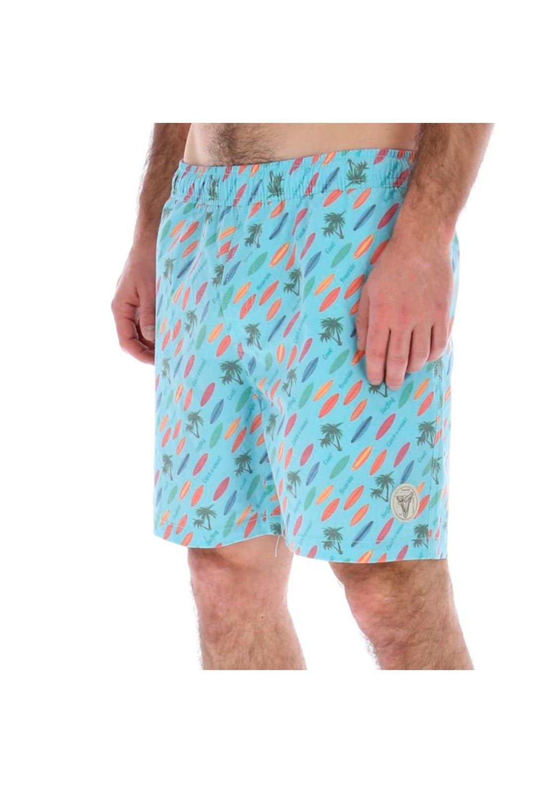 Traje De Baño Hombre Sharks Celeste 7Veinte-1