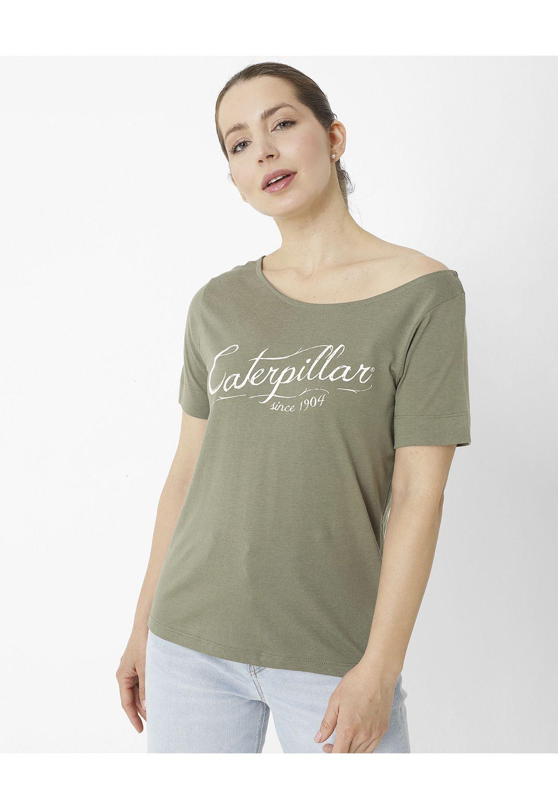 Polera M/C W Off The Shoulder T Verde Oscuro Mujer-0