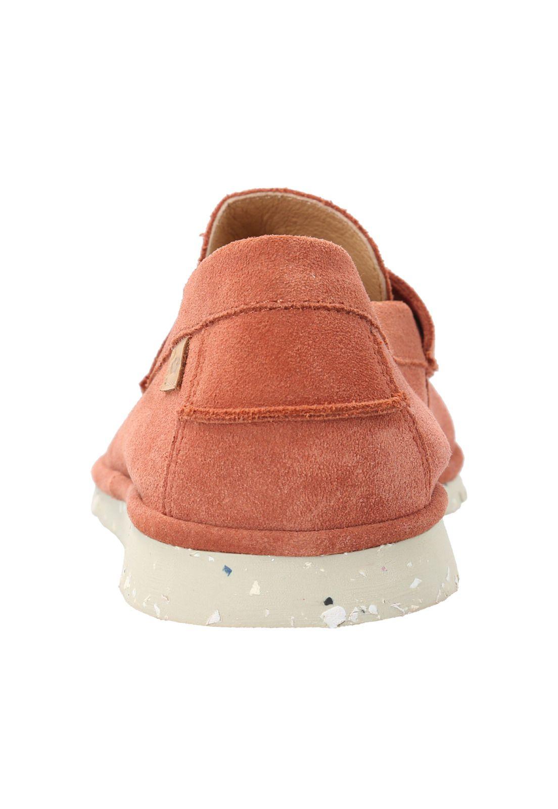Mocasín Cuero Hombre Ninfo Rojo -5