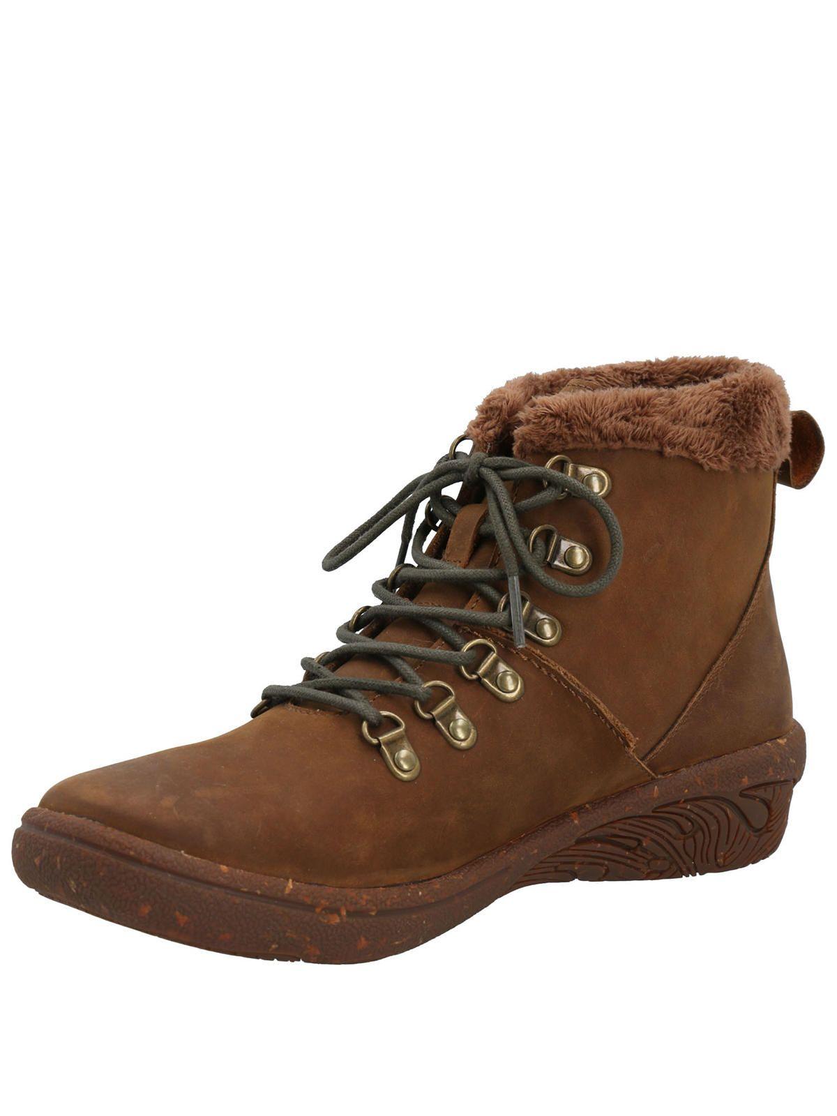 Botín Cuero Mujer Sayen Café-3