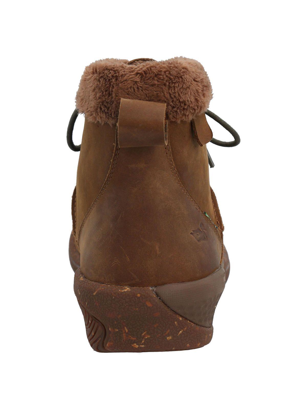 Botín Cuero Mujer Sayen Café-5