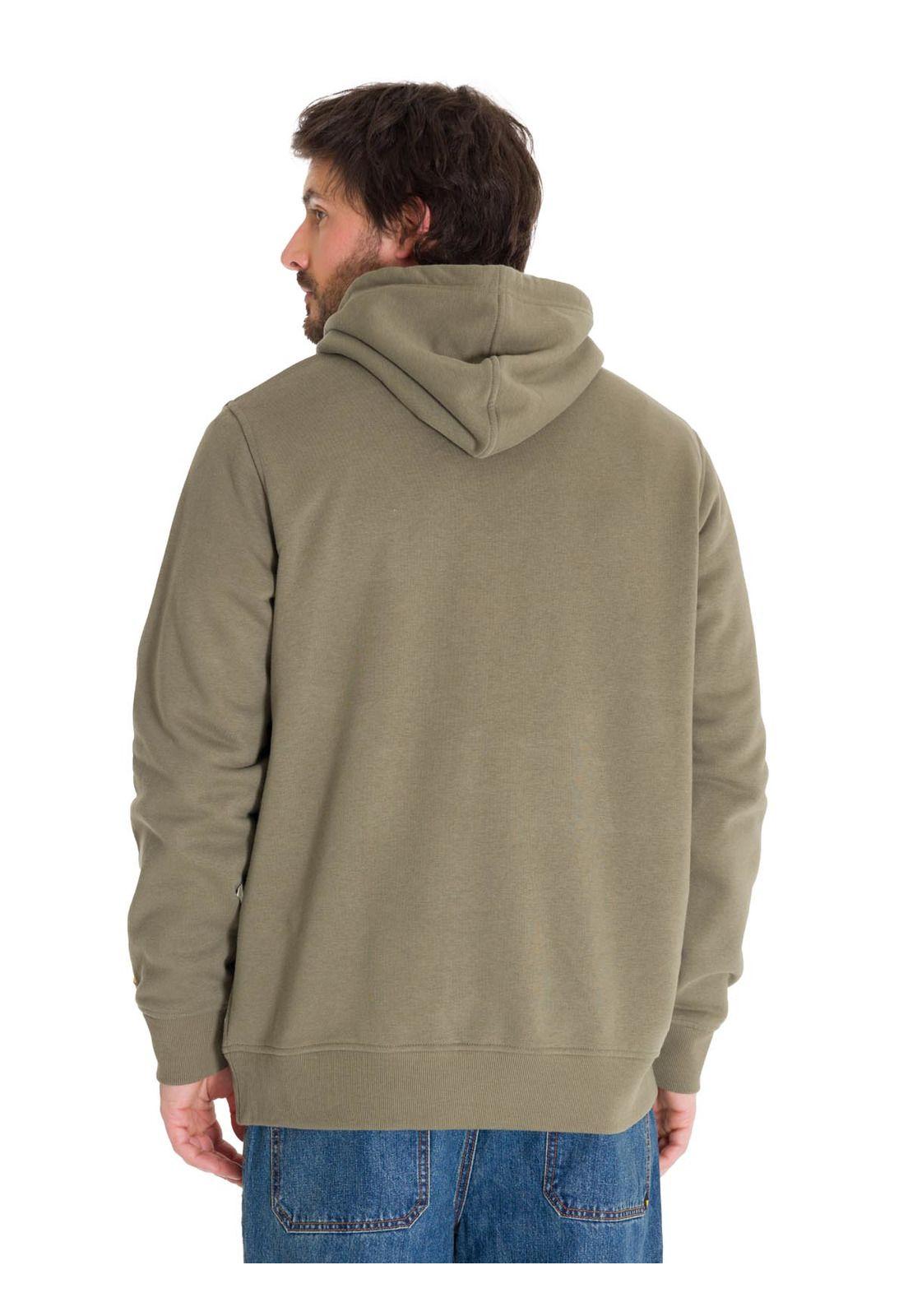 Polerón Fleece Logo Hombre Verde Petróleo-3