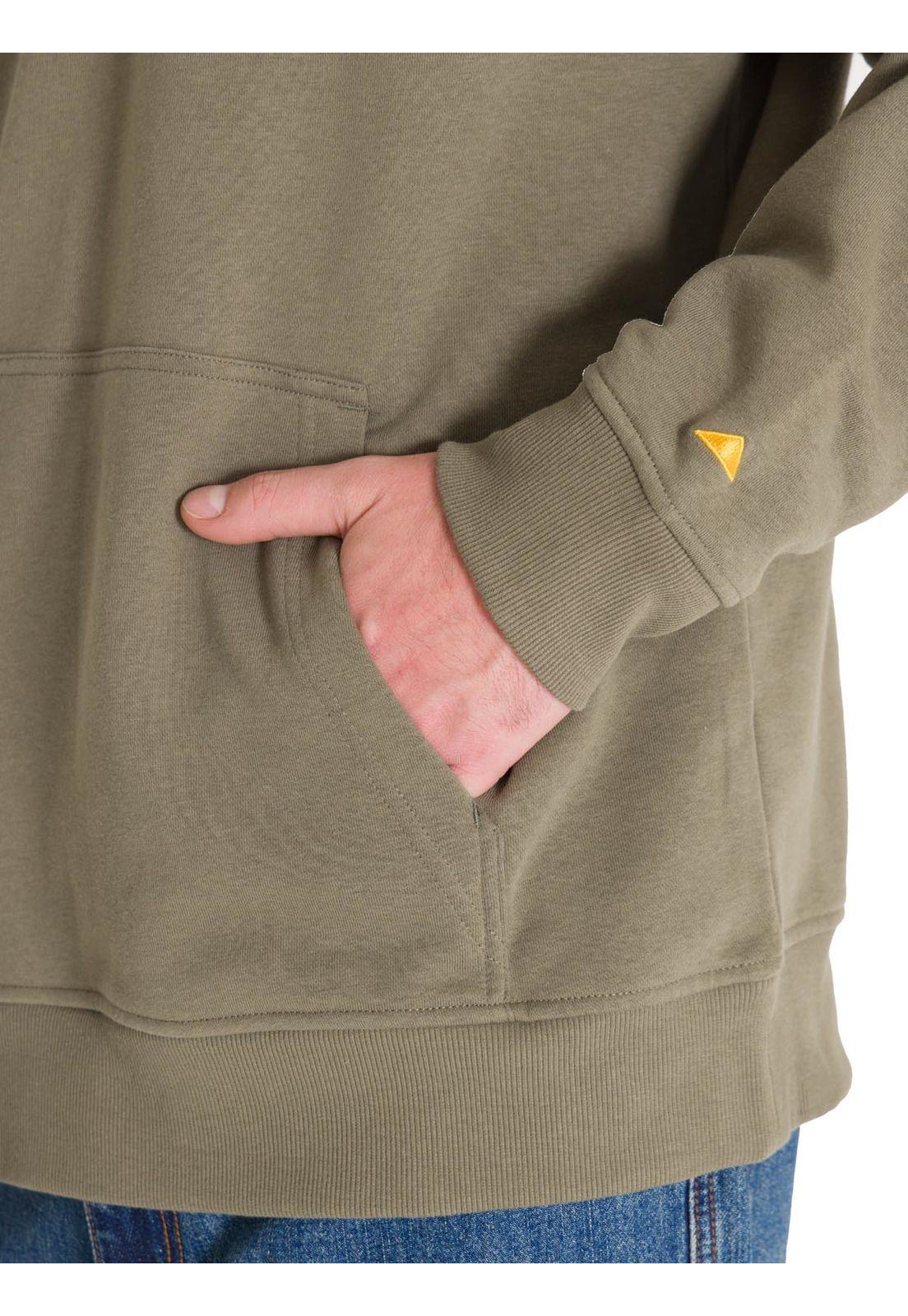Polerón Fleece Logo Hombre Verde Petróleo-5