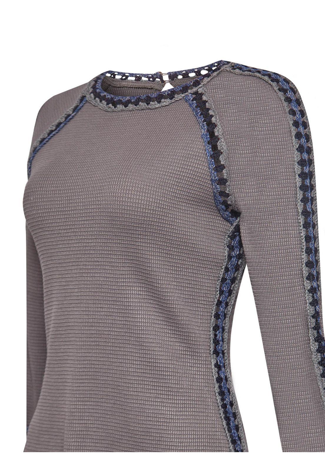 Polera Algodón Orgánico Mujer Maroma Azul-3