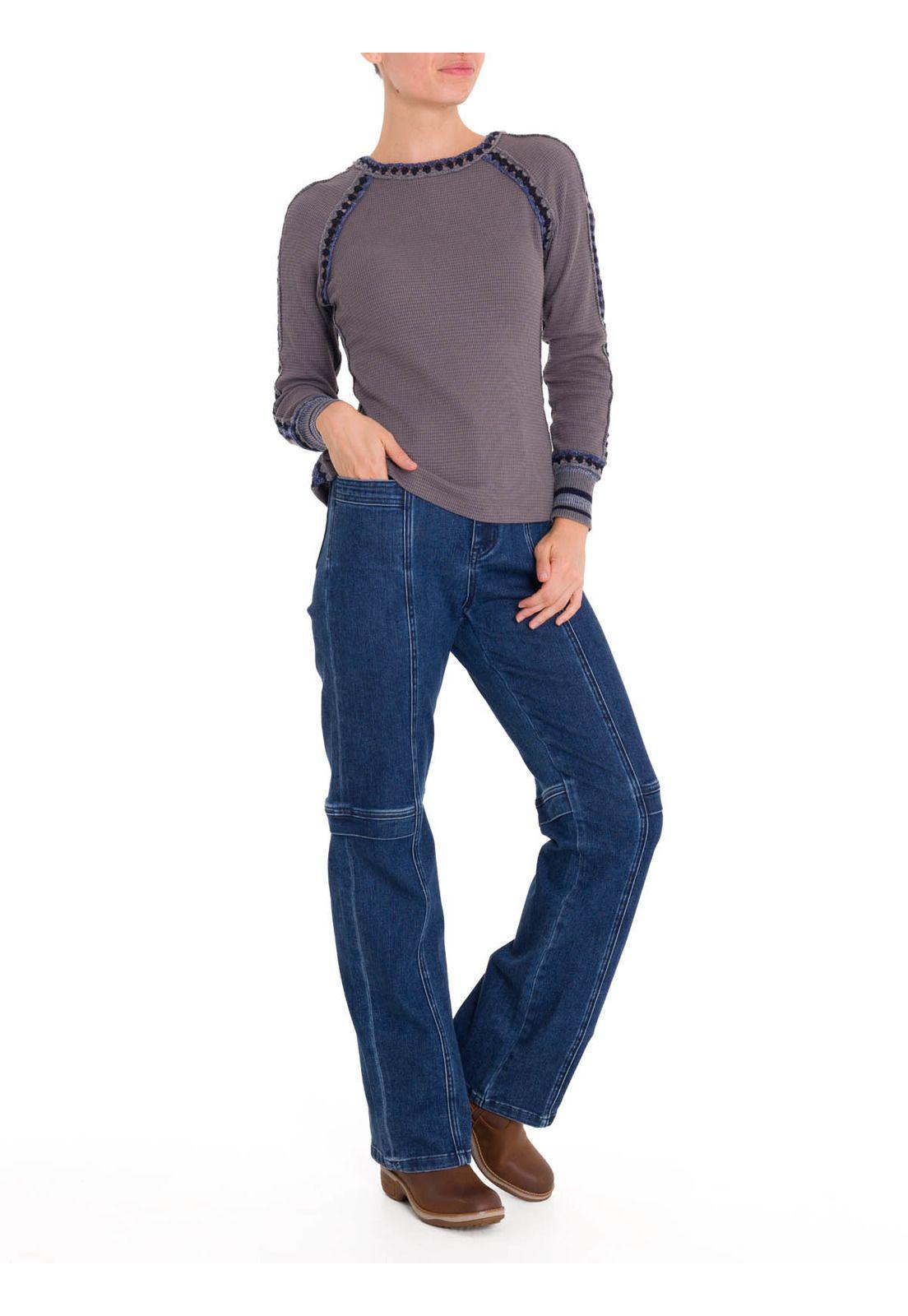 Polera Algodón Orgánico Mujer Maroma Azul-8