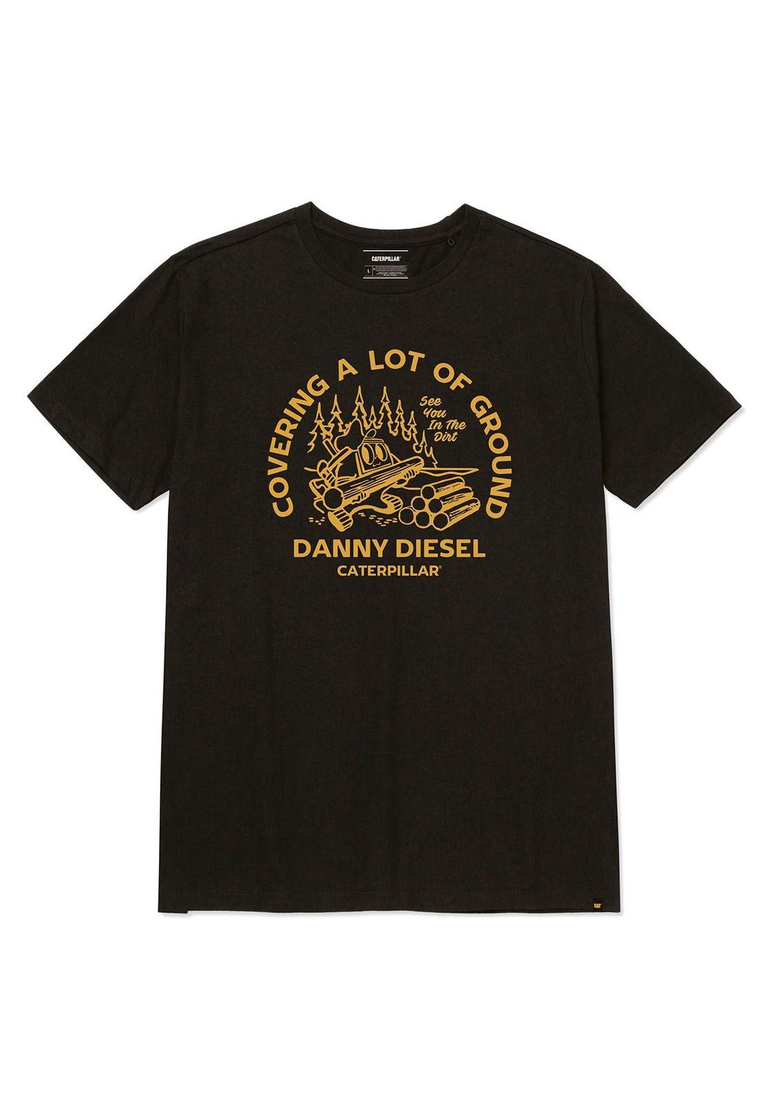 Polera Retro Danny Diesel 2 Hombre Negra Cat-0