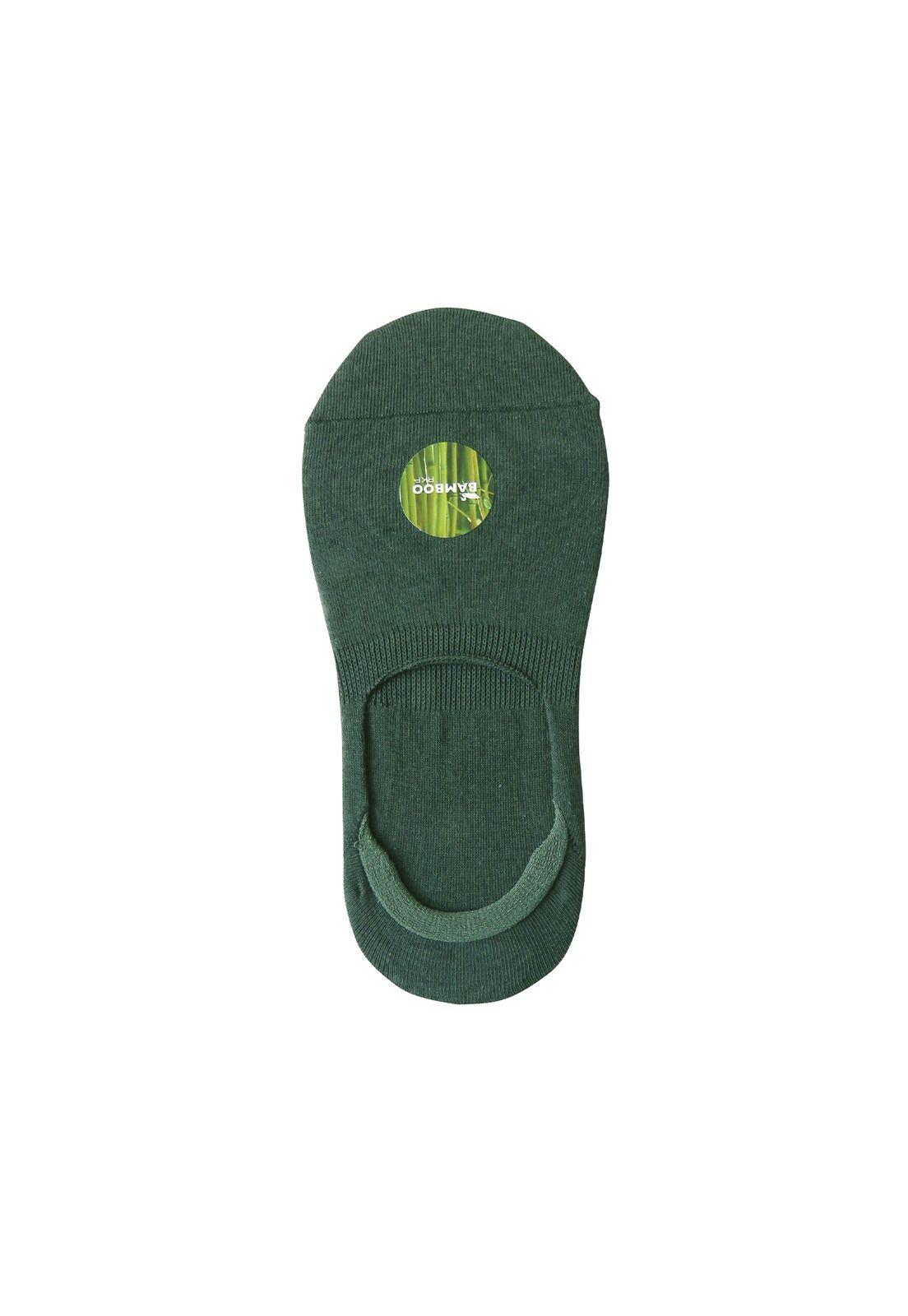 Calcetin Bambú Mujer Plain Verde Rockford-0