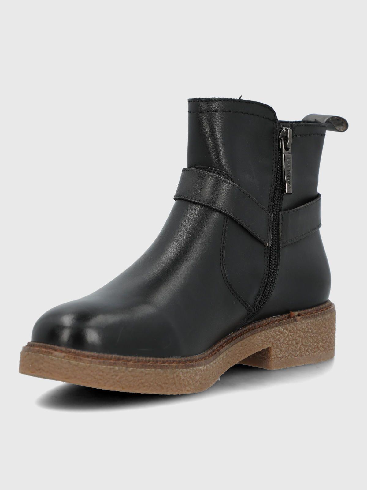 Botin Cuero Mujer Galla Negro-5