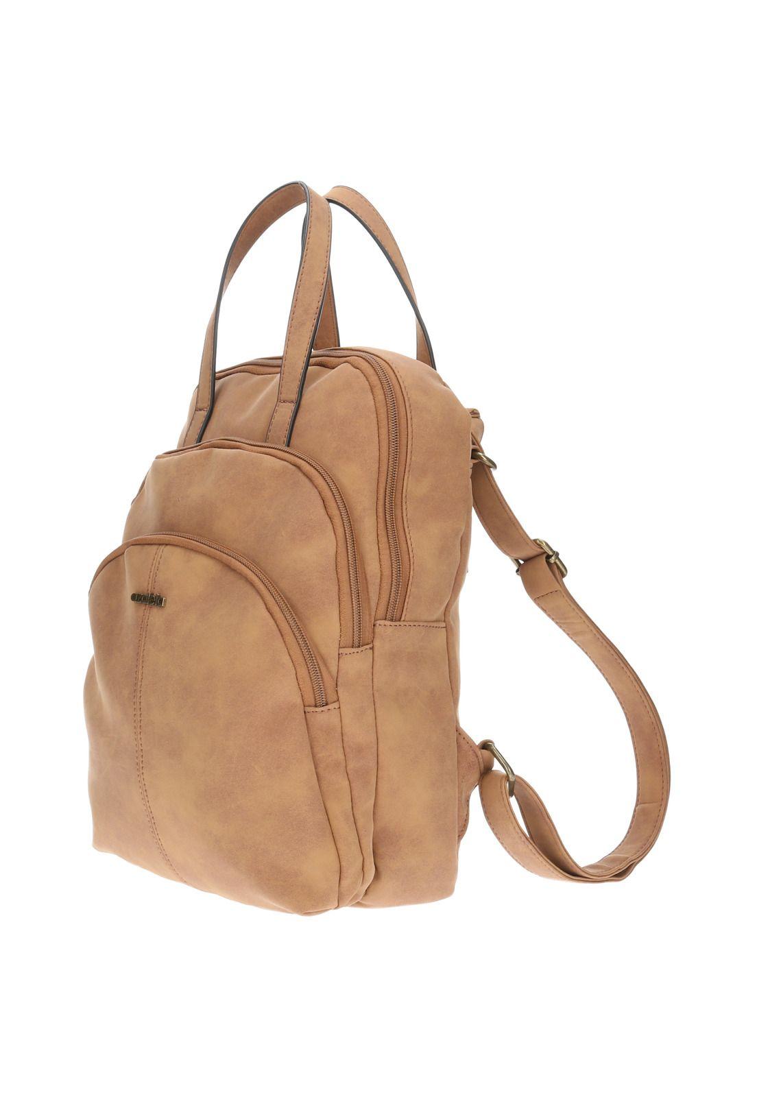 Mochila Convertible Mujer Lisboa Backbag Café-1