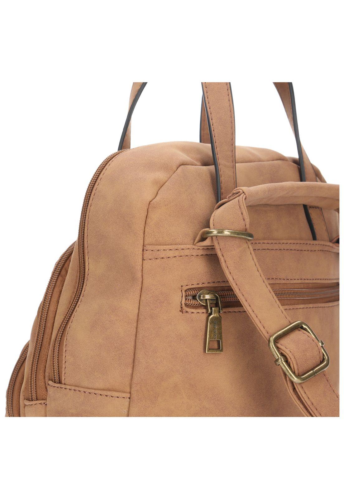 Mochila Convertible Mujer Lisboa Backbag Café-4