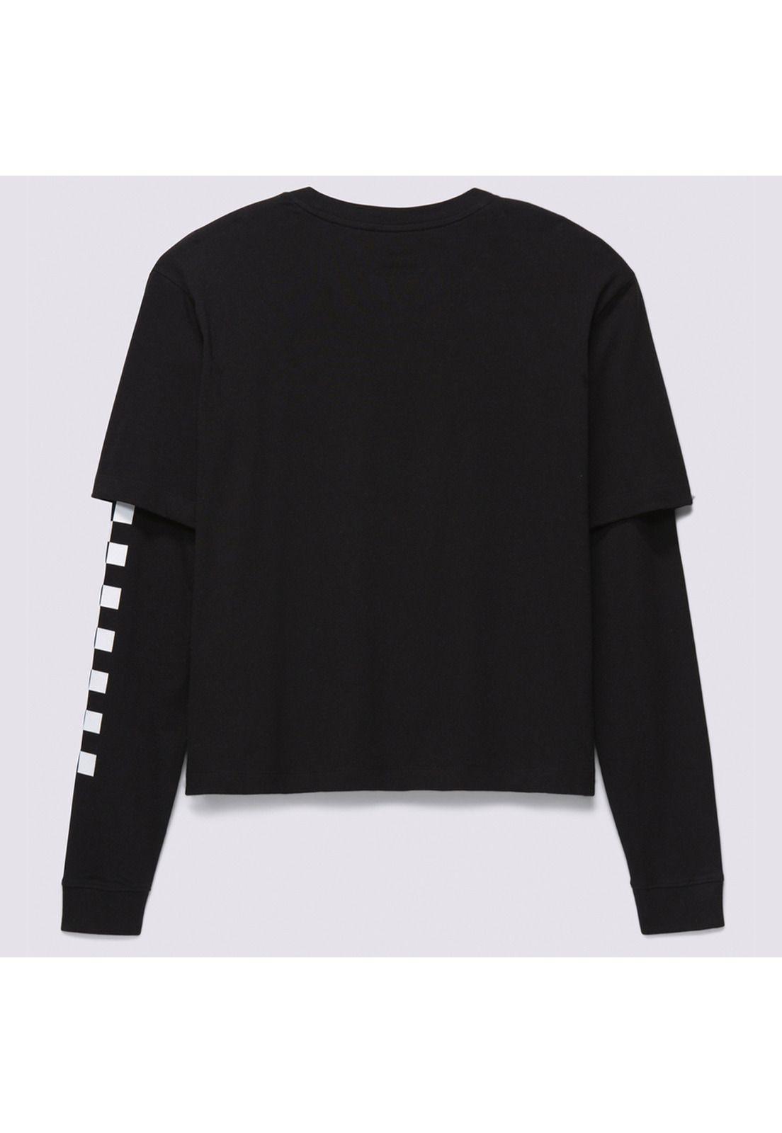 Polera Manga Larga Love Is Kind Twofer Negro Mujer-6