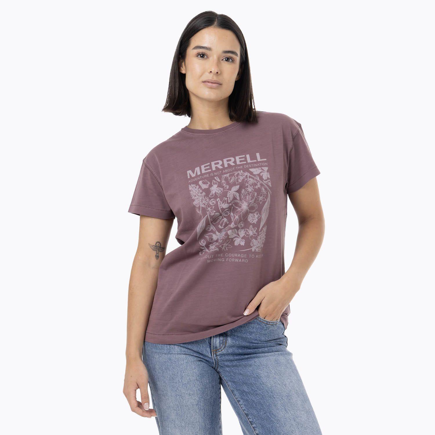 Polera Manga Corta Mujer Big Print Morado-0