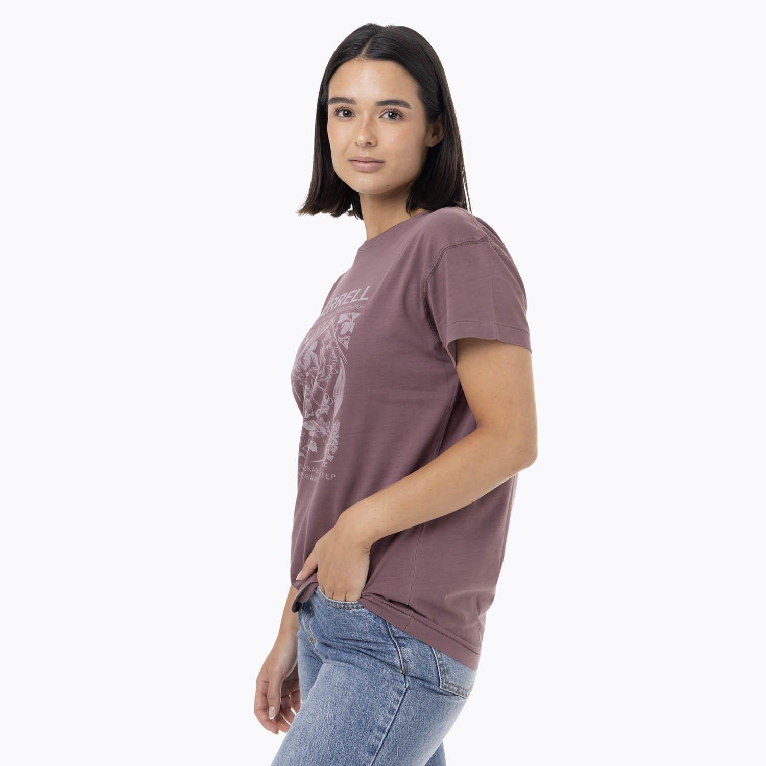 Polera Manga Corta Mujer Big Print Morado-1