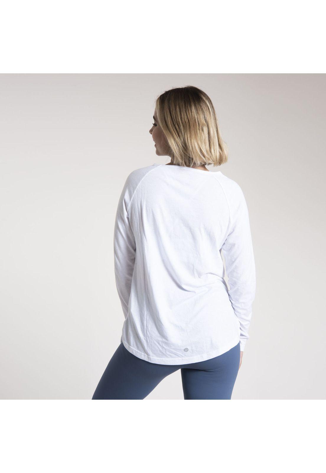 Polera M/L Mujer First Layer W/Pocket Blanco-2