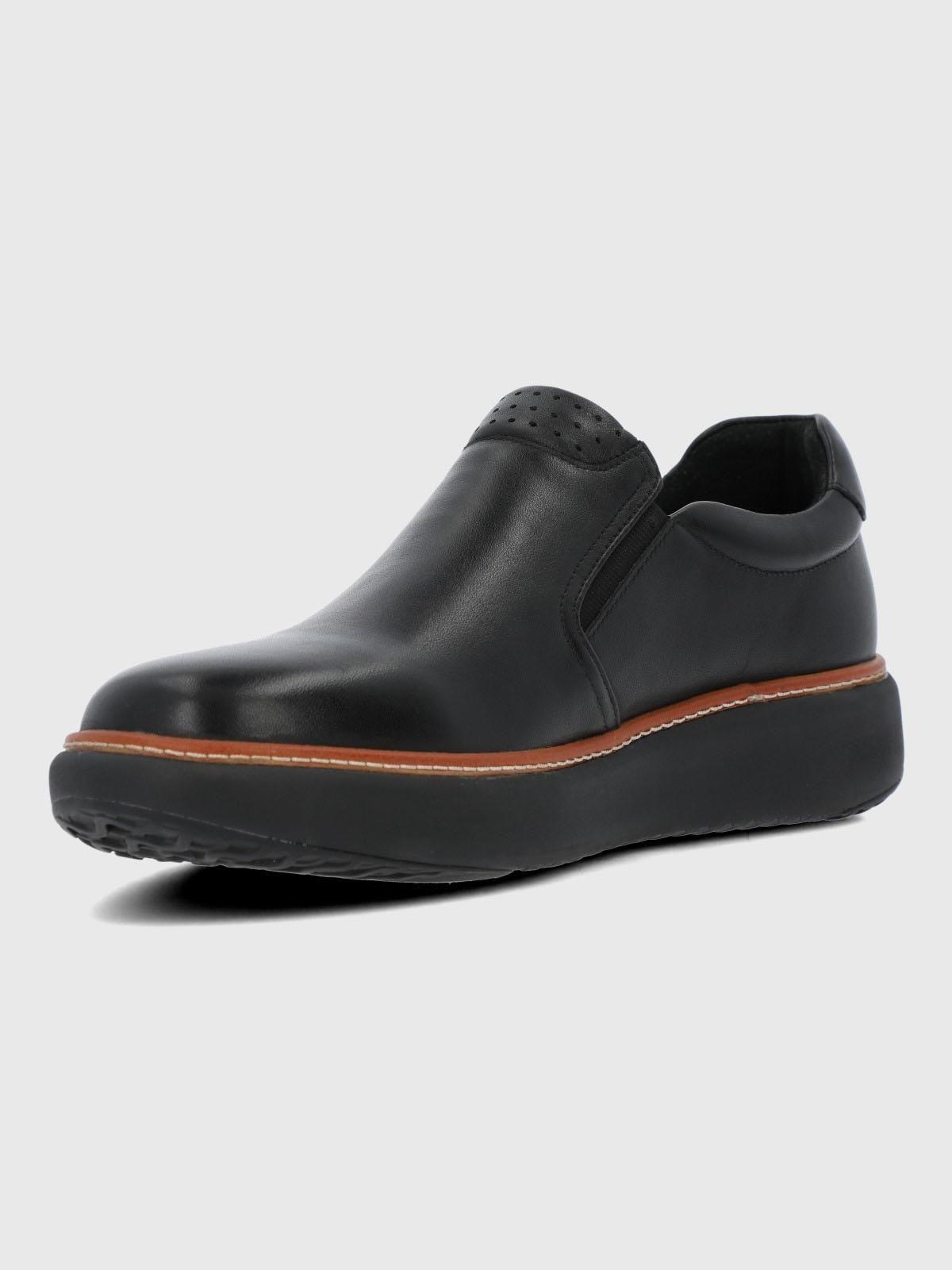 Slip On Cuero Hombre Lite G Negro-3