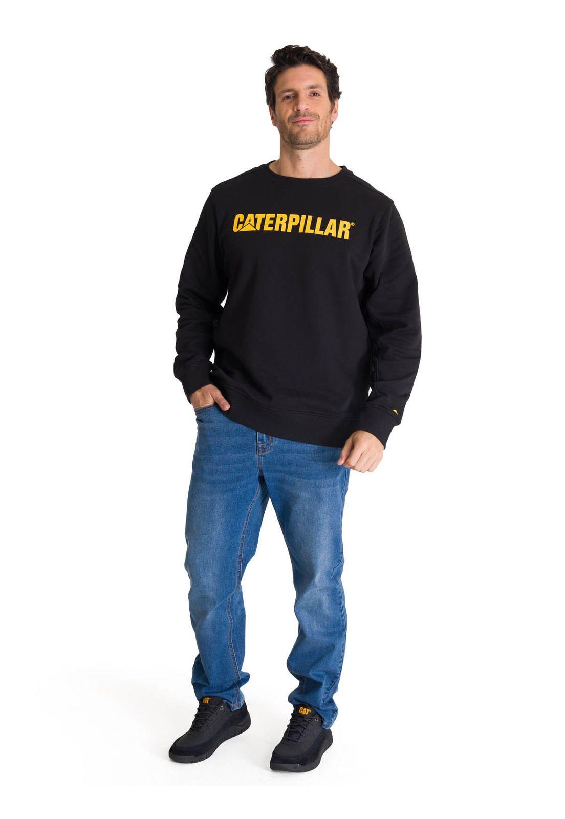 Polerón Crewneck Hombre Logo Negro-5