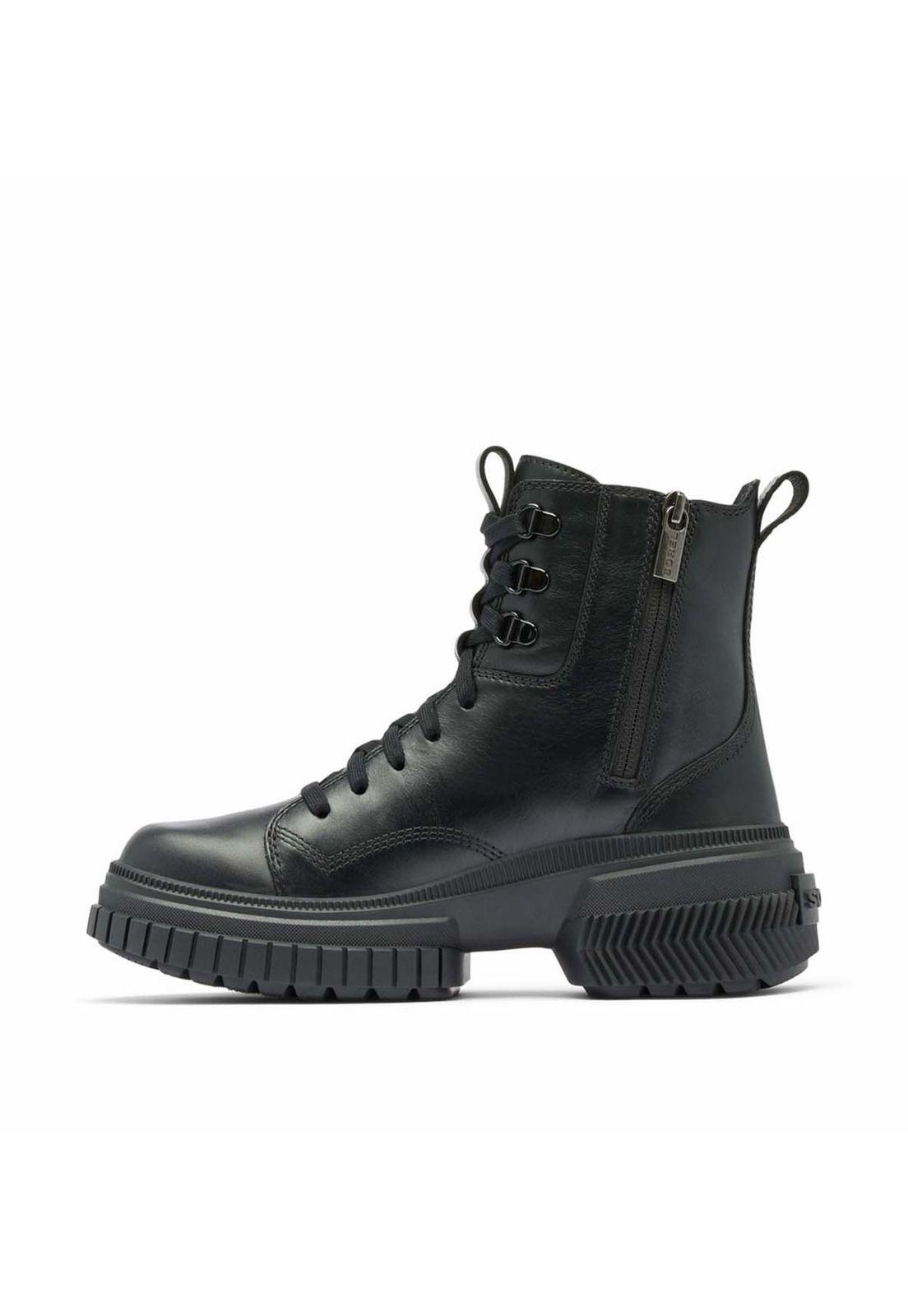 Bota Cuero Ona Ave Boot Lace Wp Negro  Mujer-4