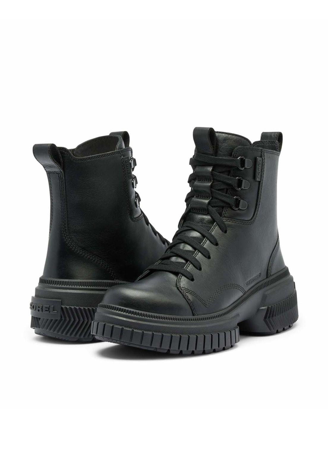 Bota Cuero Ona Ave Boot Lace Wp Negro  Mujer-8