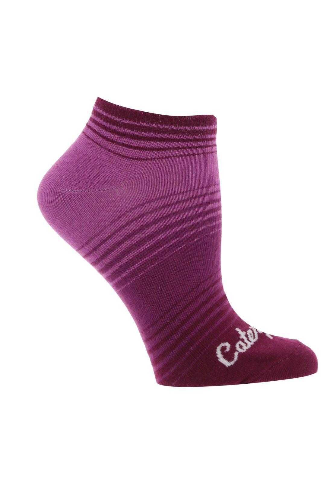 Calcetin Mujer Zinnia Women'S Ankle Sock Morado Cat-0