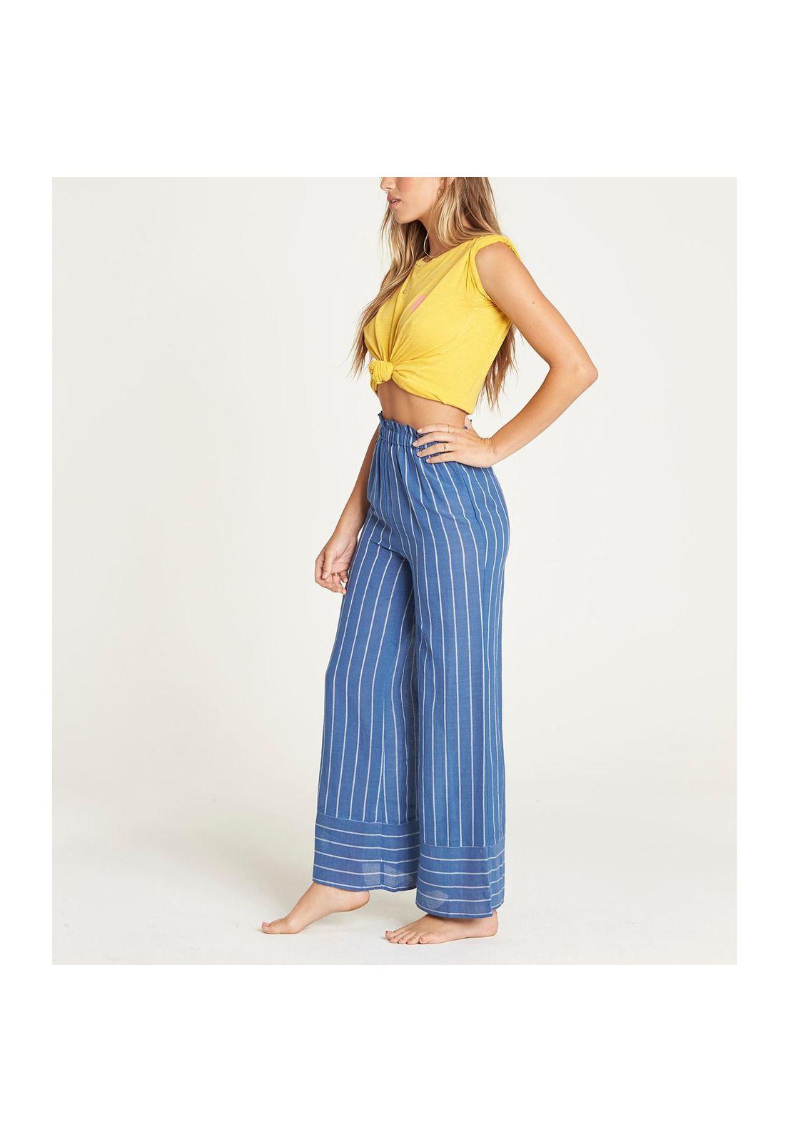 Pantalon Mujer Flip Out Celeste-3
