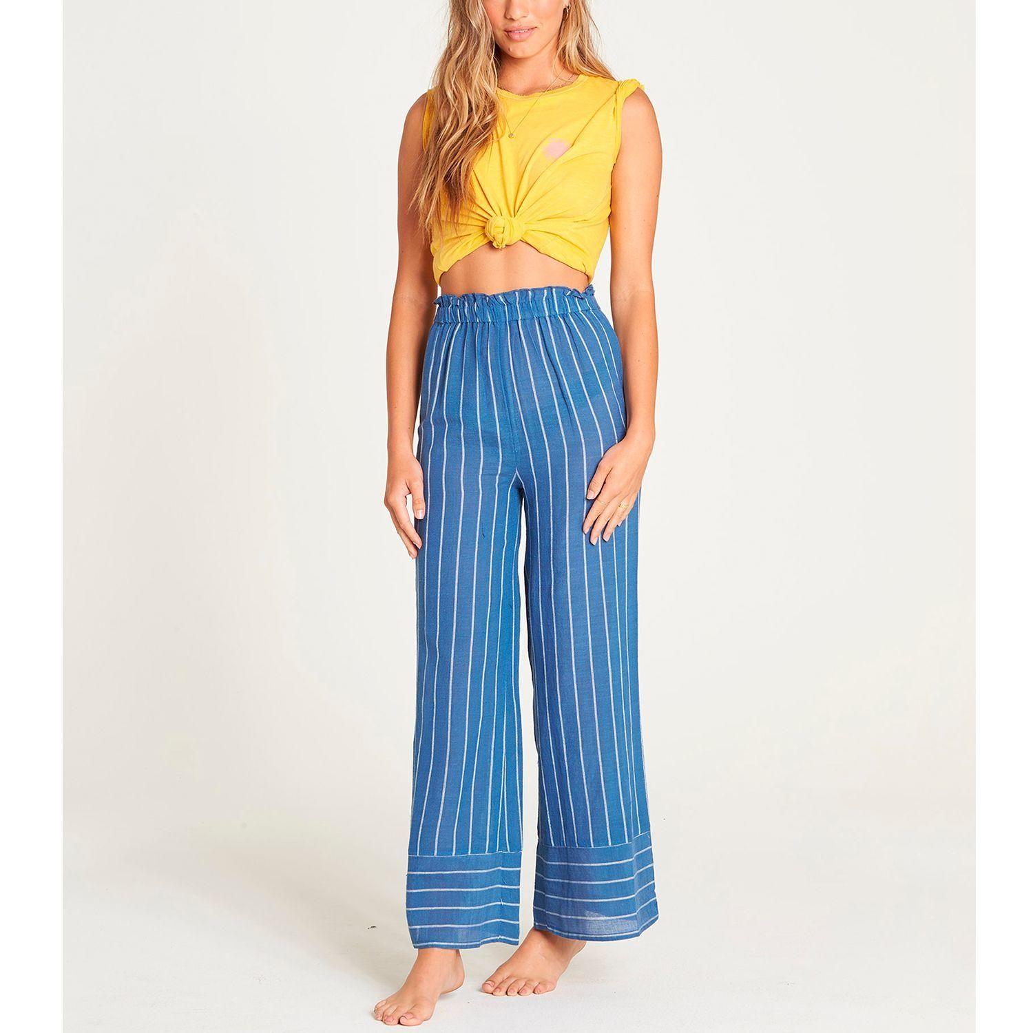 Pantalon Mujer Flip Out Celeste-1