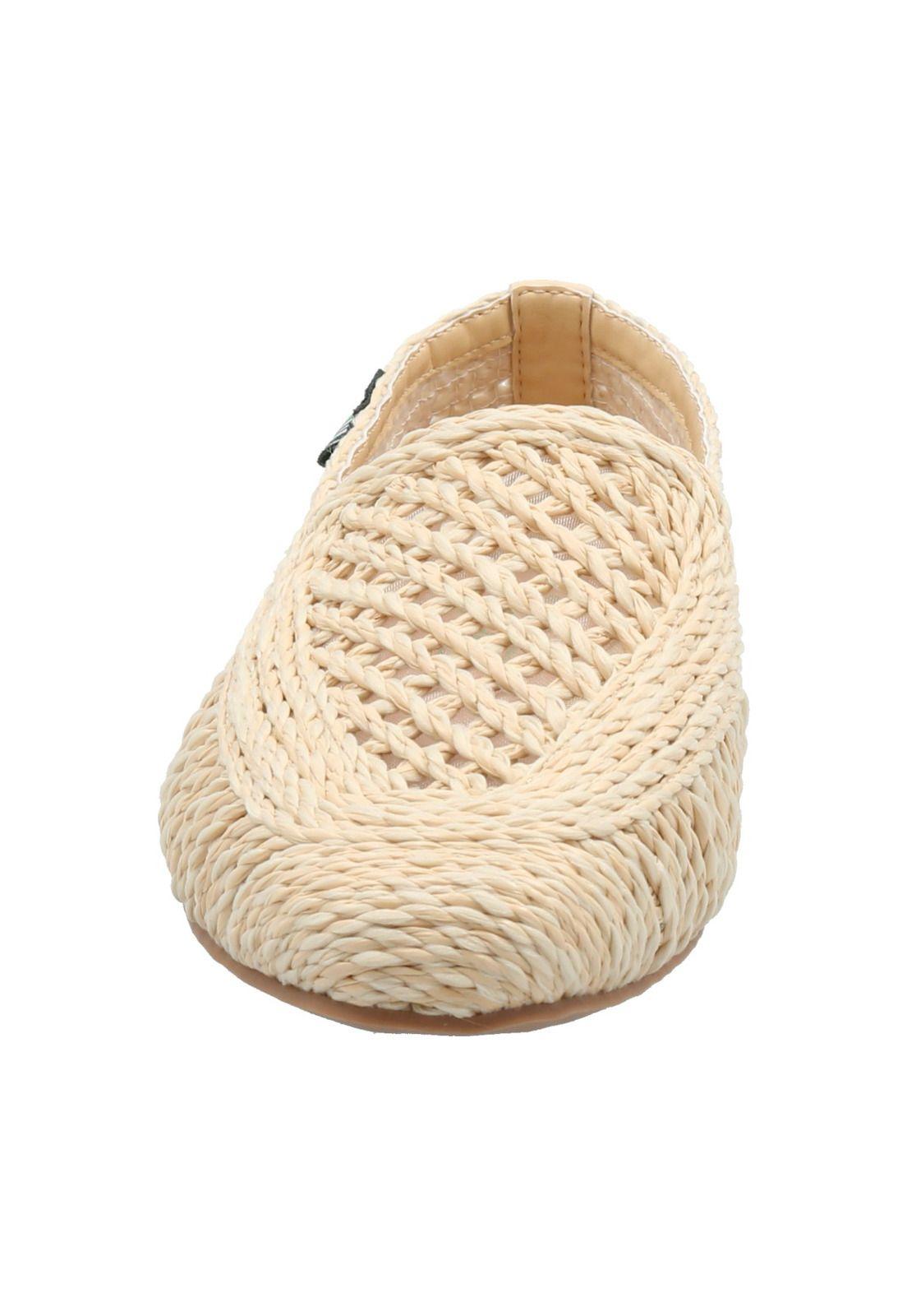 Mocasín Rafia Mujer Rita Crema-3