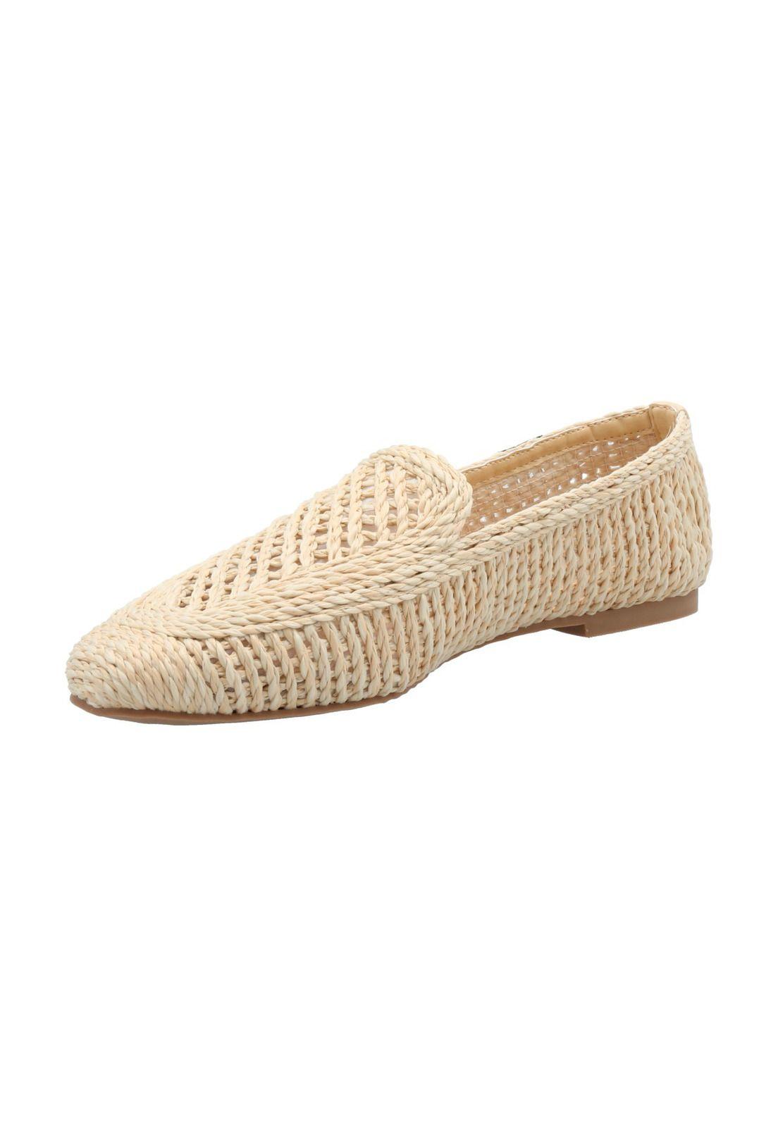 Mocasín Rafia Mujer Rita Crema-4