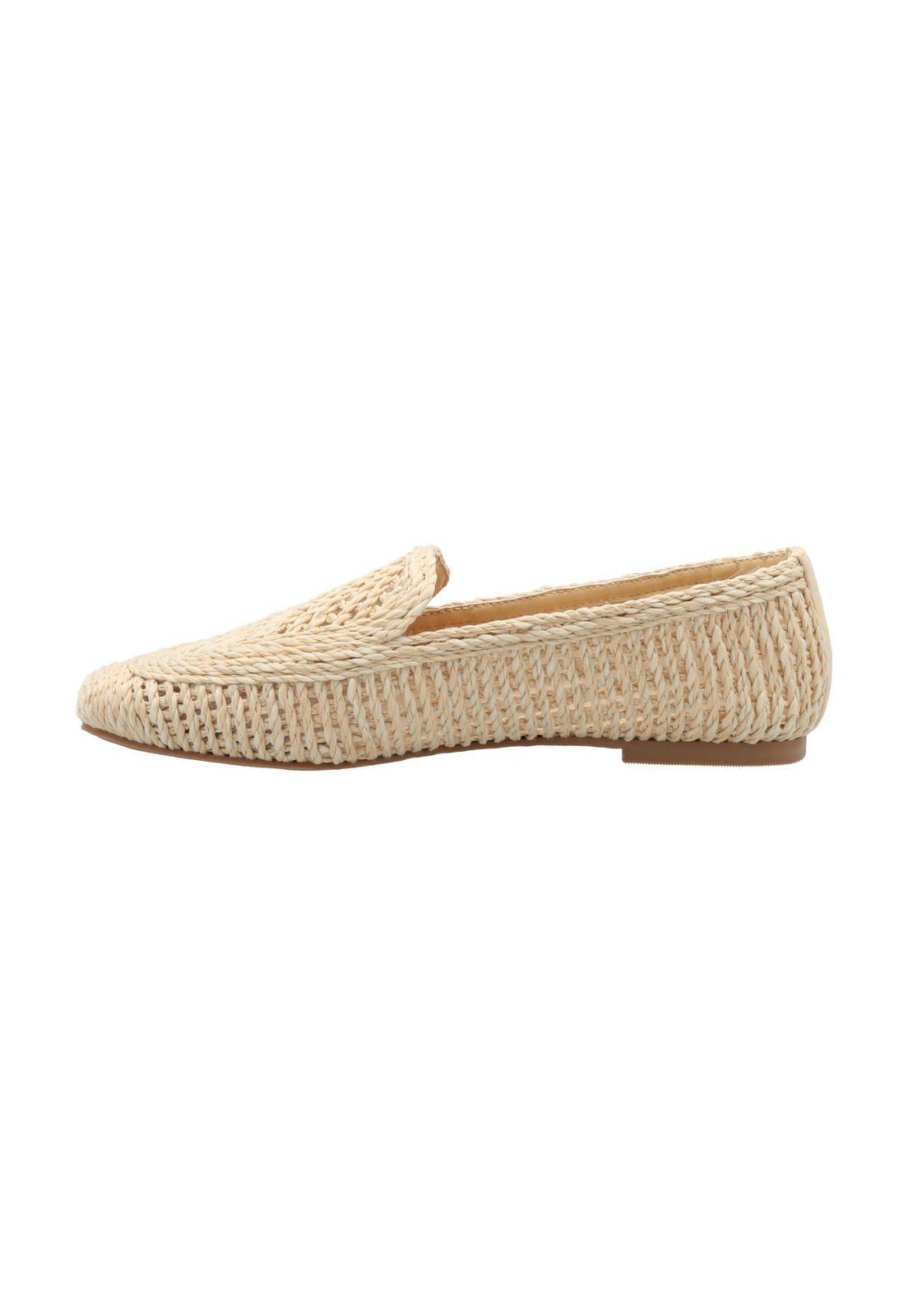 Mocasín Rafia Mujer Rita Crema-5