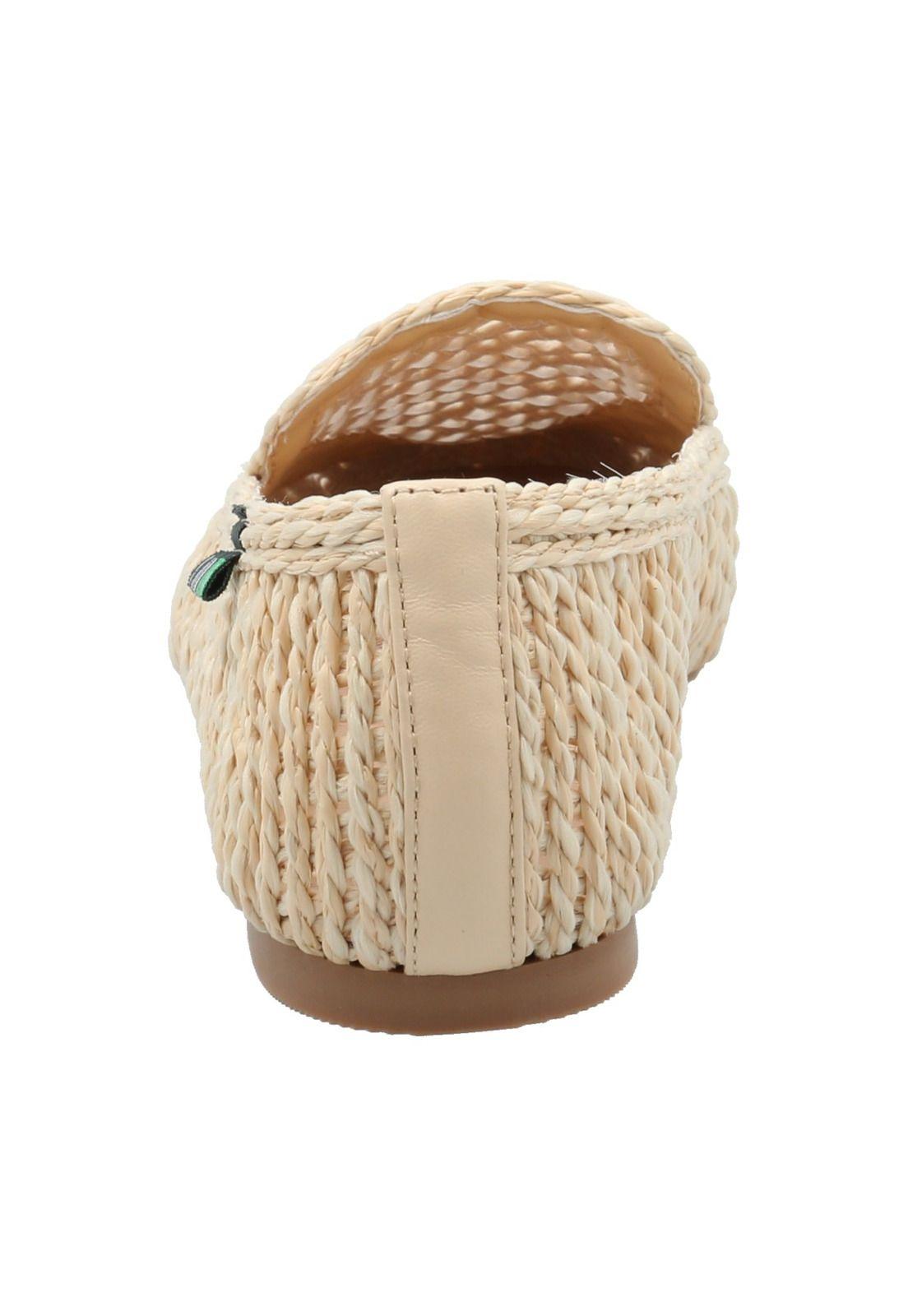 Mocasín Rafia Mujer Rita Crema-6