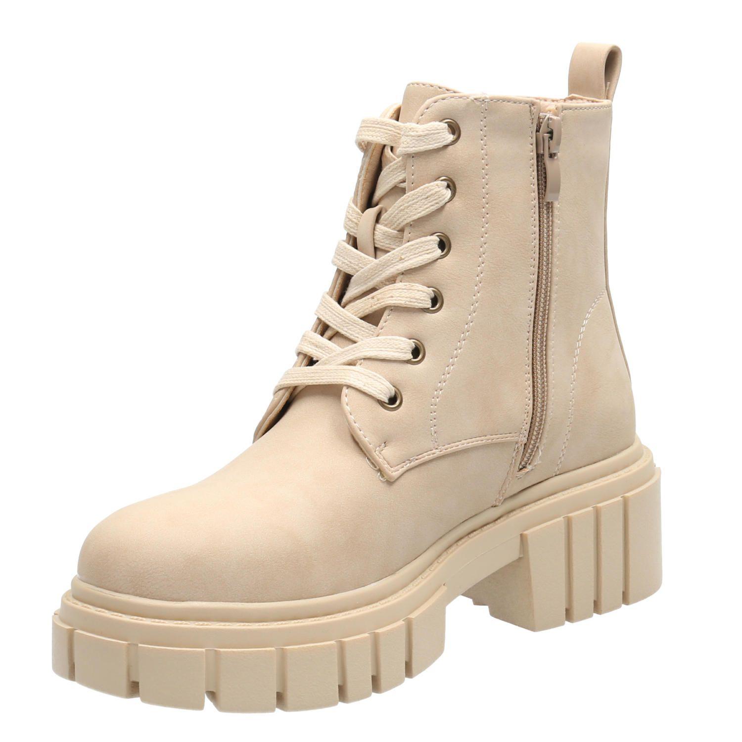 Botín Mujer Rouse Beige-4