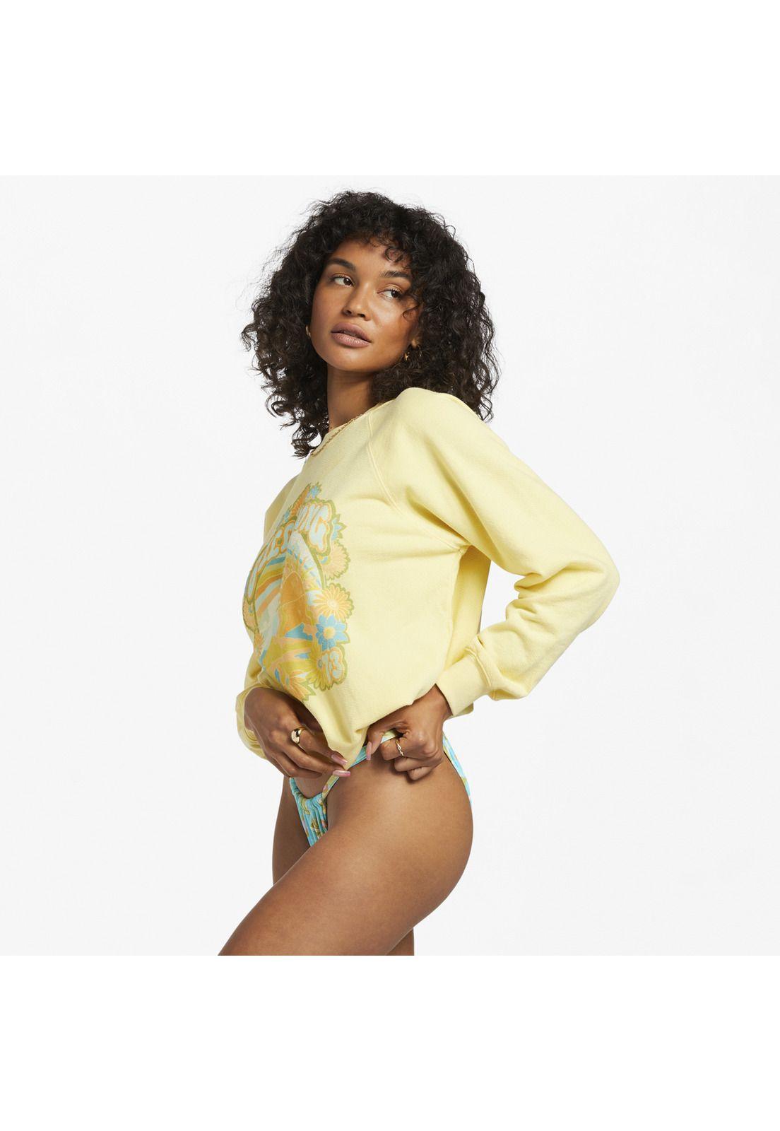 Polerón Mujer Summer Crew J Otlr Amarillo-3