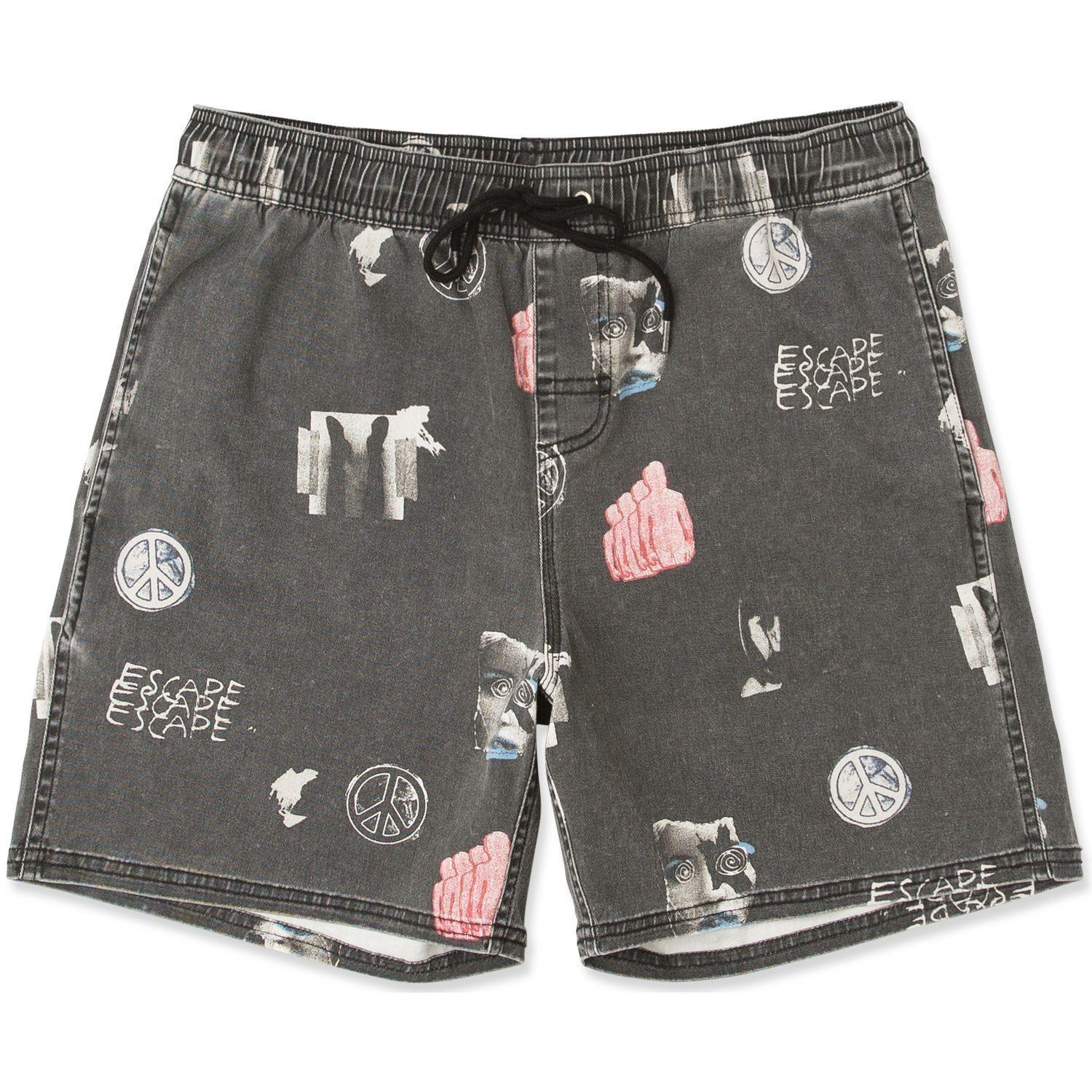 Short Masculino Escape Elastic Short Negro-0
