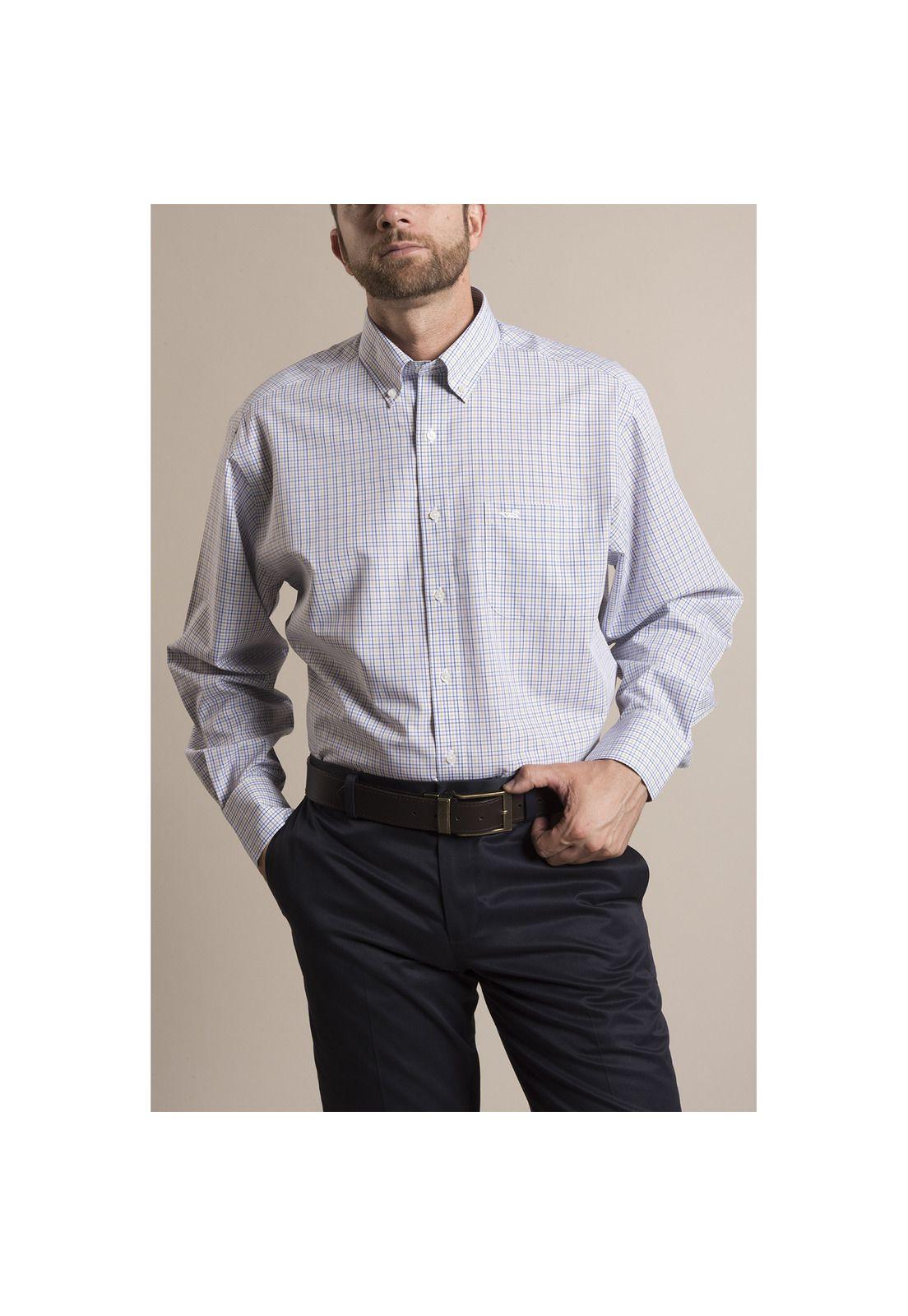 Camisa Libre de Arrugas Rockford Amarillo-1