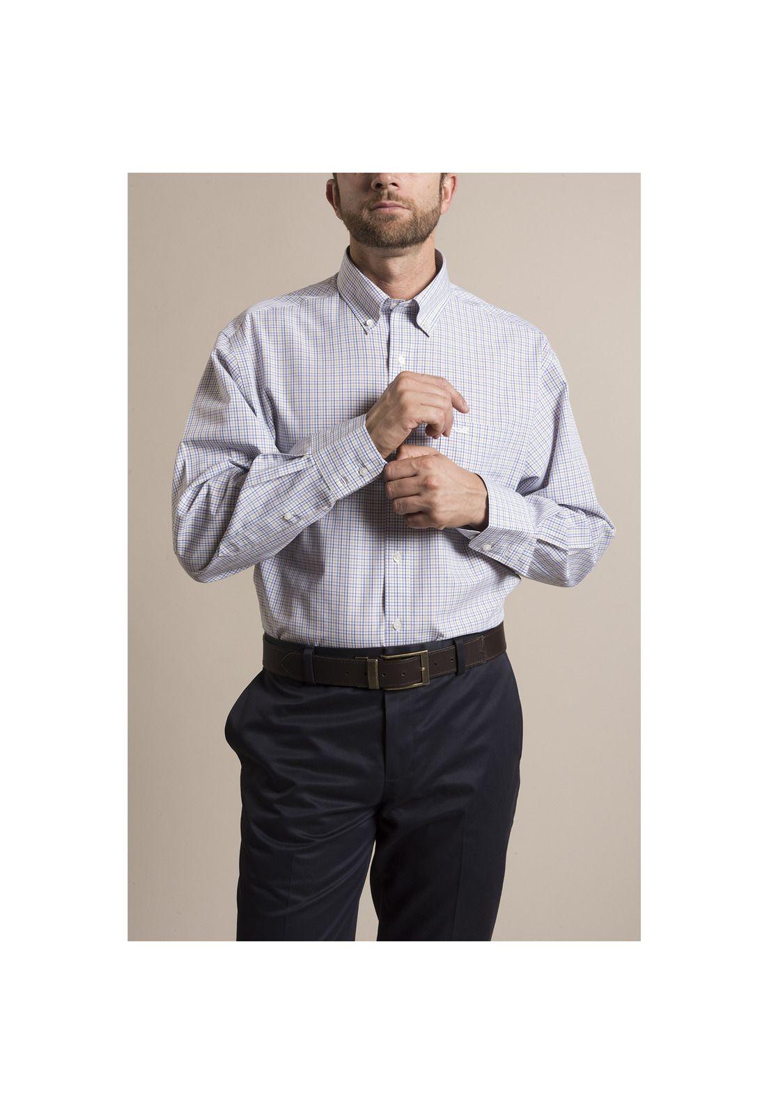 Camisa Libre de Arrugas Rockford Amarillo-2