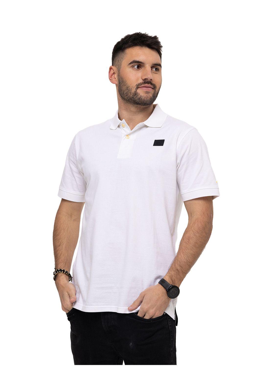 Polo Logo Jersey Polo Blanco Hombre-0