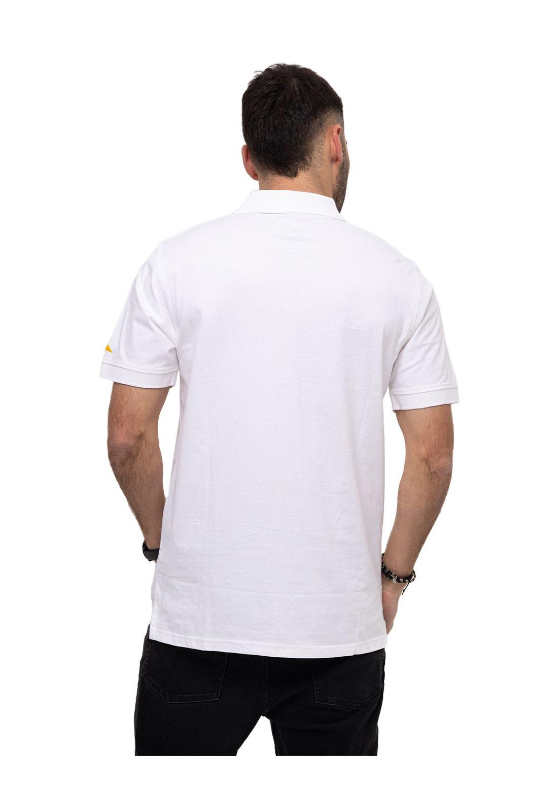 Polo Logo Jersey Polo Blanco Hombre-3