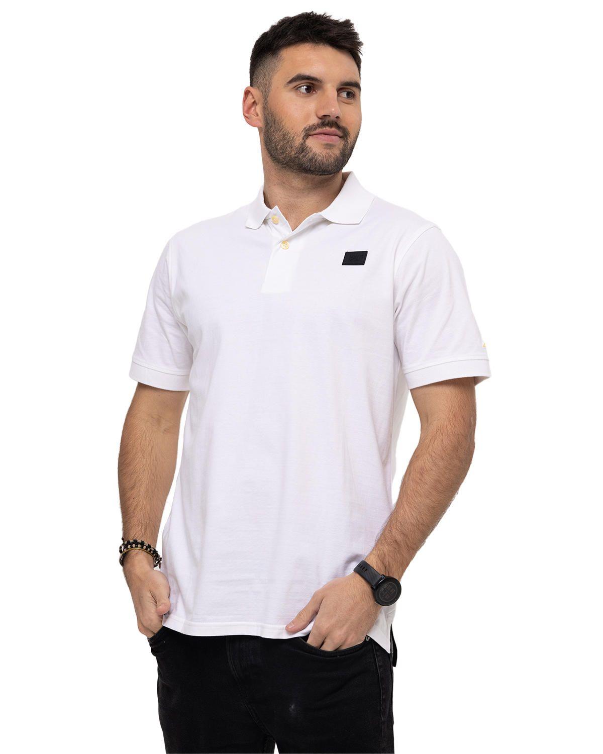 Polo Logo Jersey Polo Blanco Hombre-0