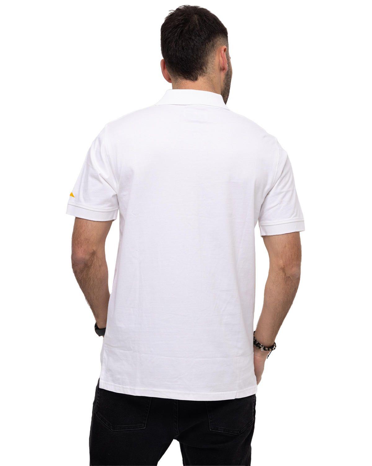 Polo Logo Jersey Polo Blanco Hombre-3