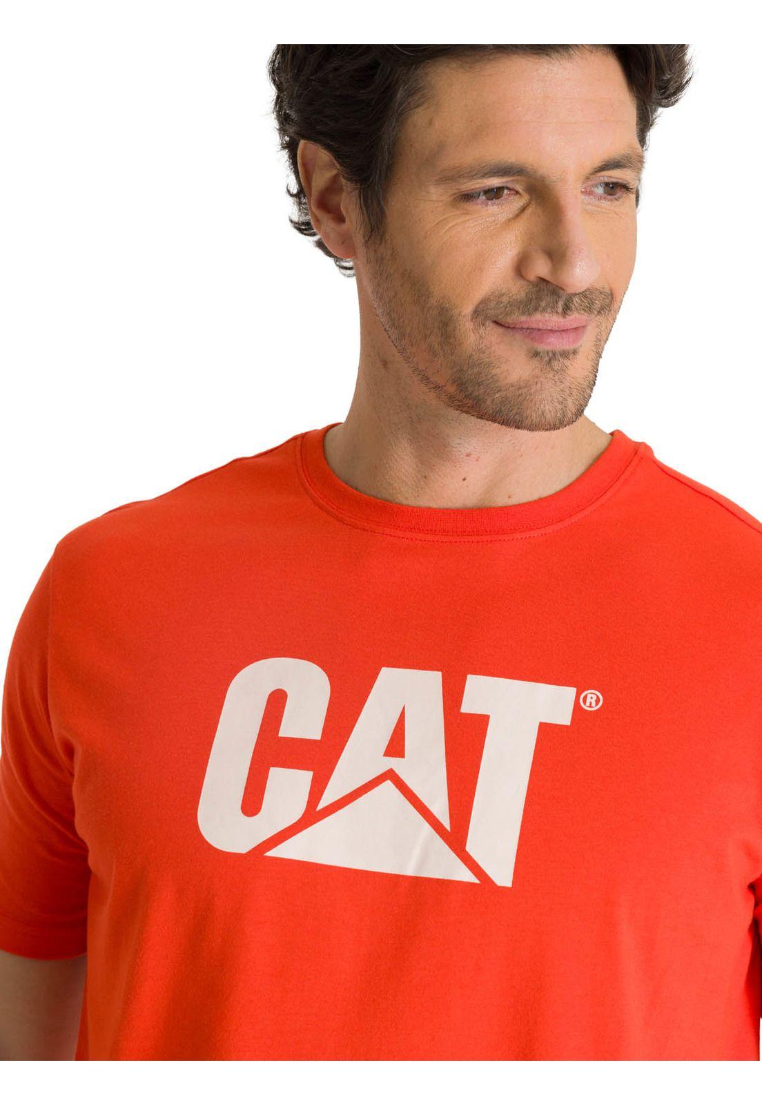 Polera Manga Corta Hombre Logo Roja-4