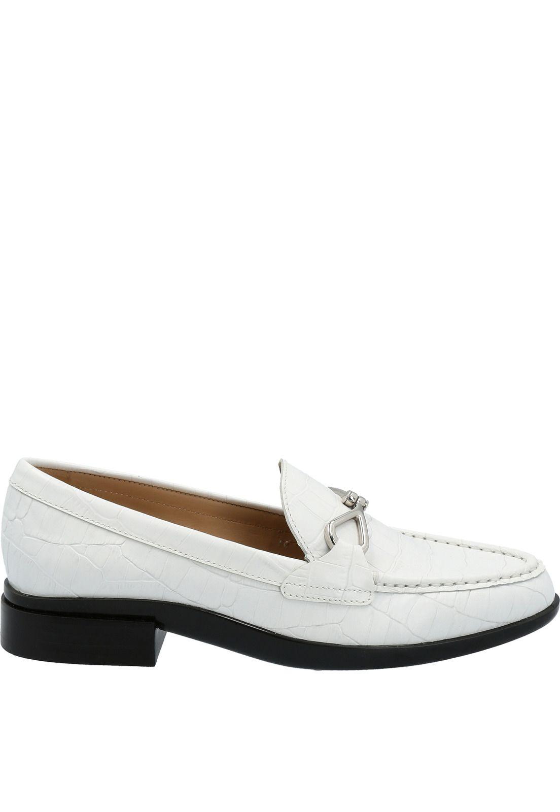 Zapato Cuero Mujer Tidal Blanco-1