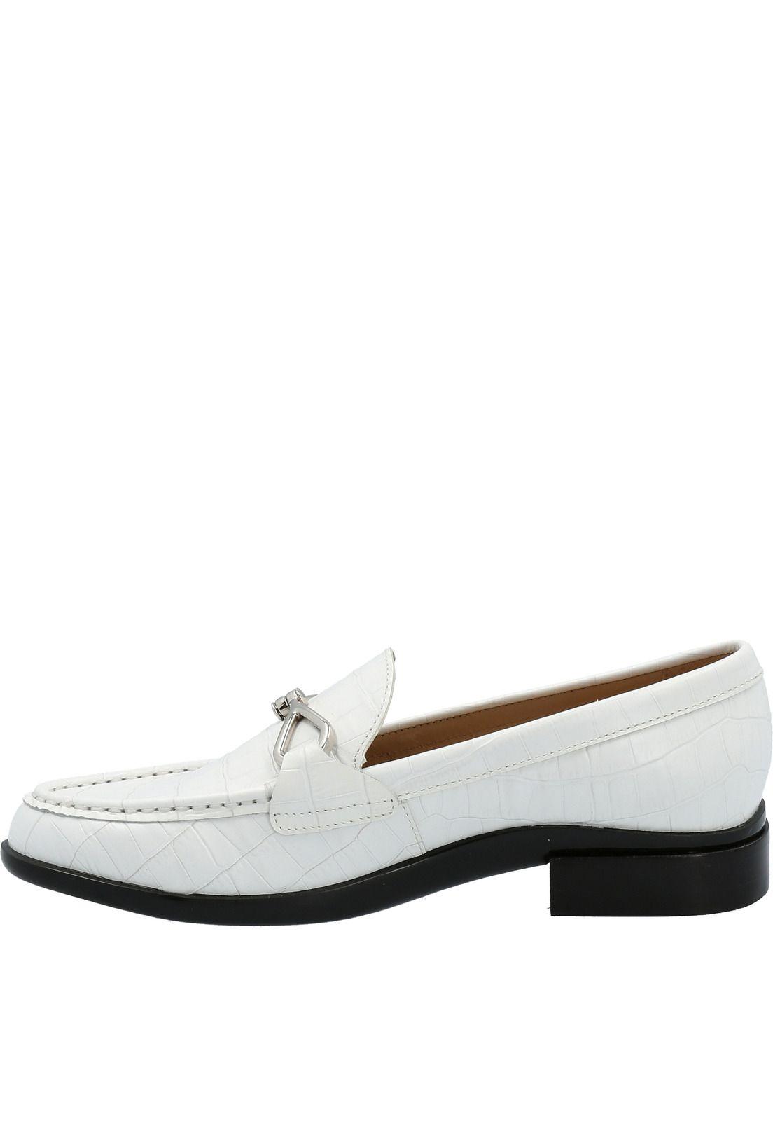 Zapato Cuero Mujer Tidal Blanco-4