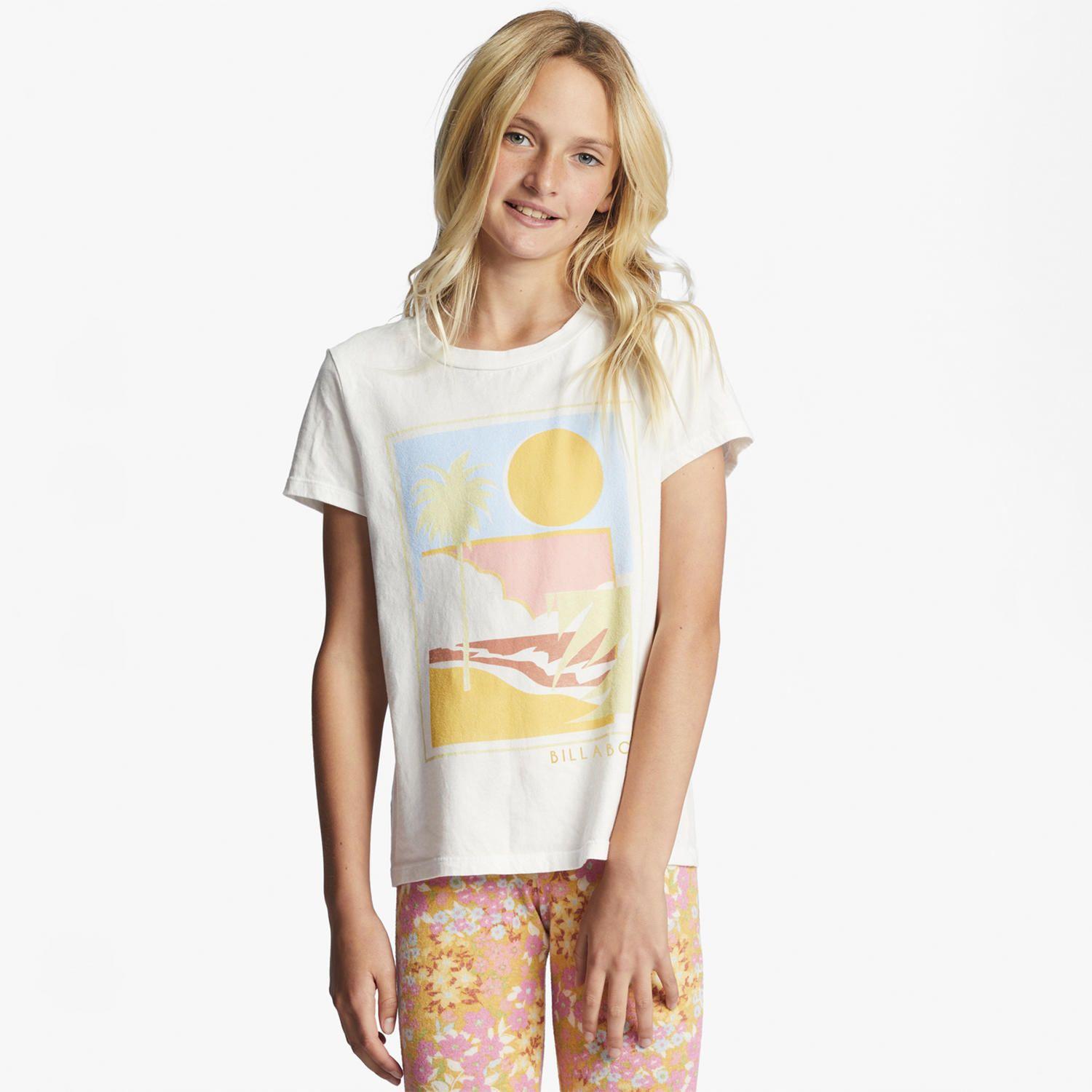 Polera M/C Niña California Trip G Te Blanco-0