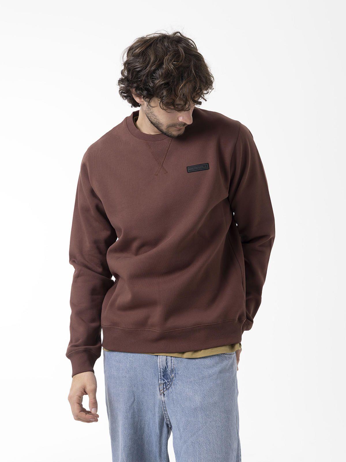 Polerón Hombre Urban Essential Crewneck Café-1
